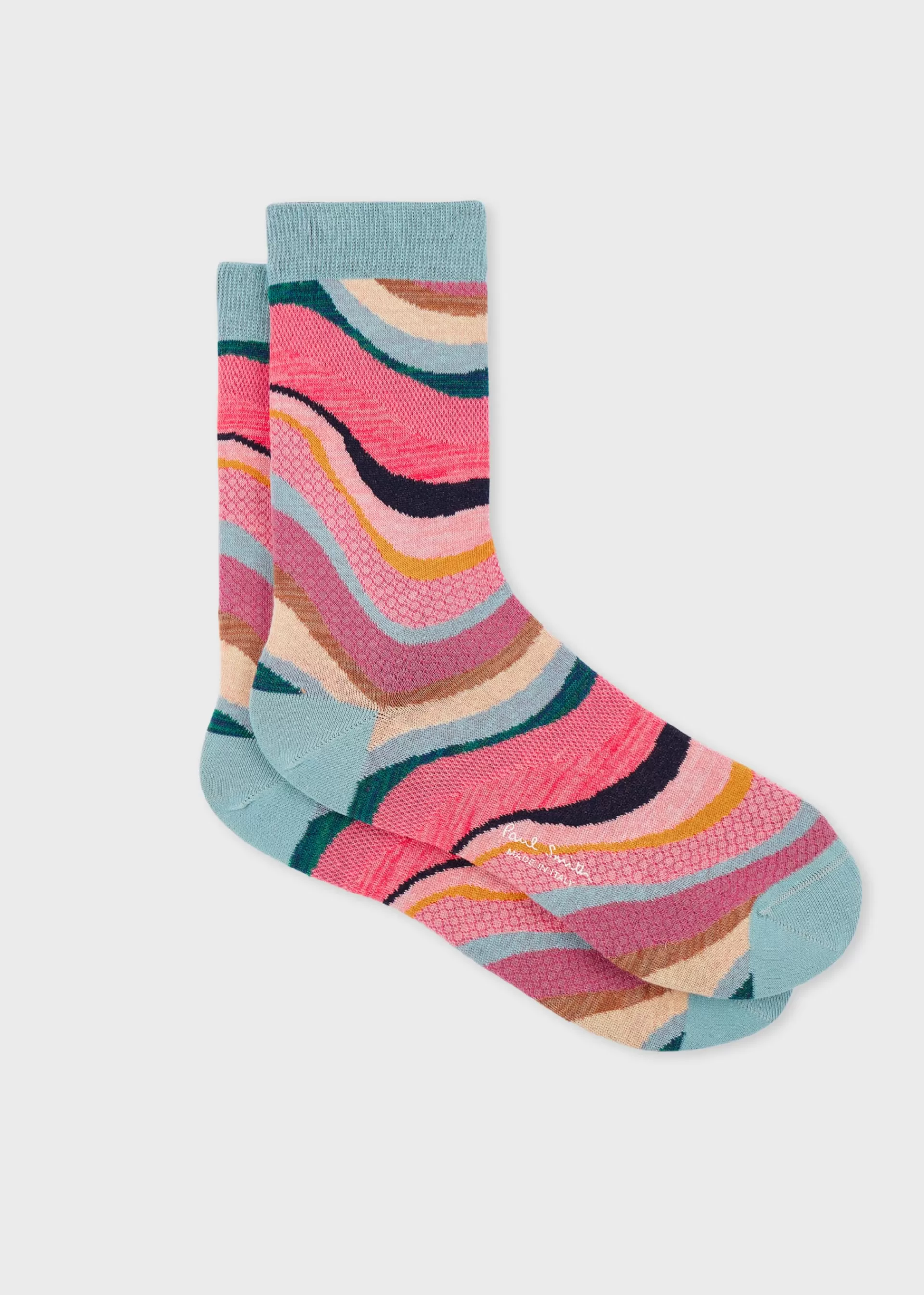 Women's Pastel 'Swirl' Textured Socks>Paul Smith Clearance