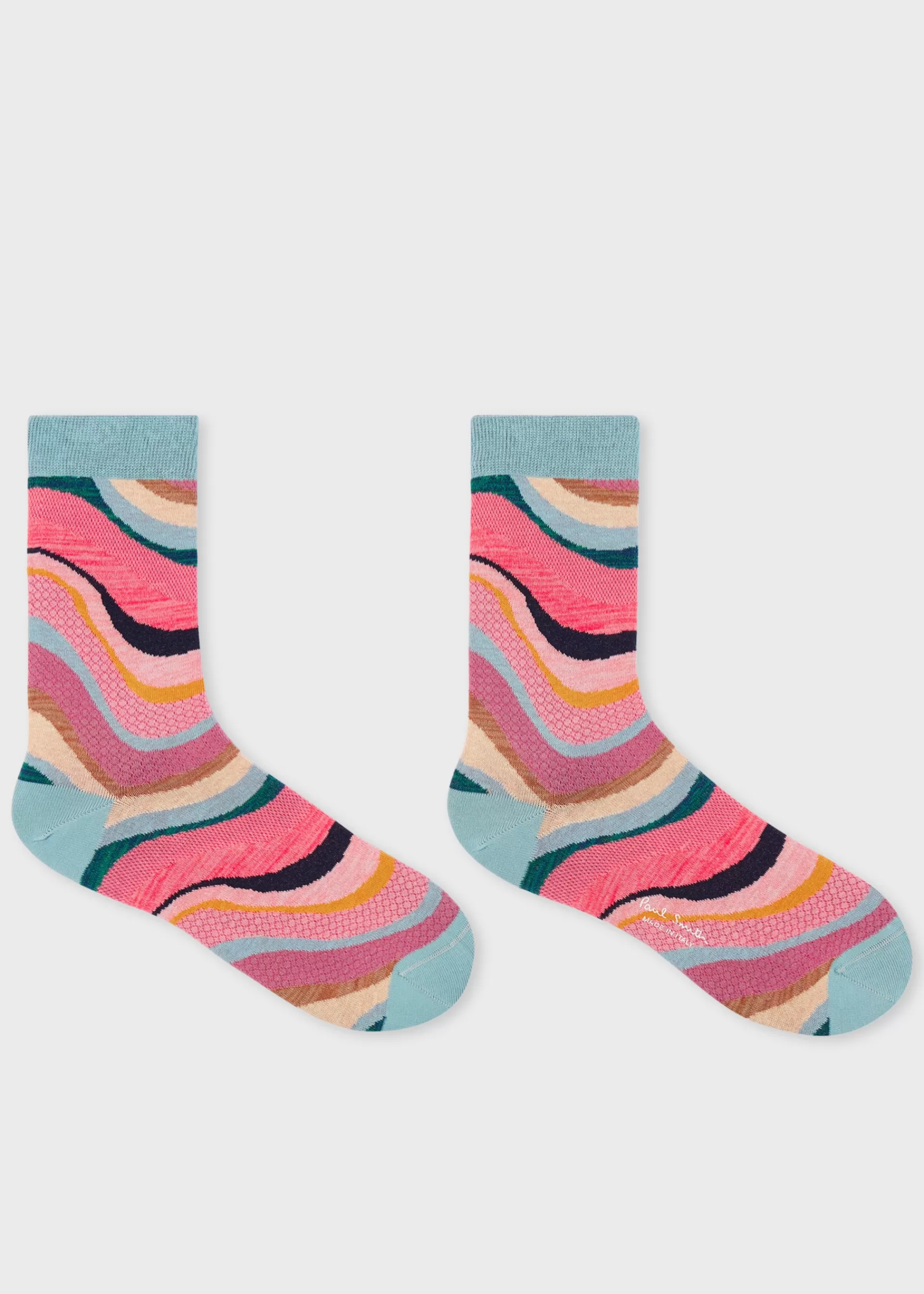 Women's Pastel 'Swirl' Textured Socks>Paul Smith Clearance