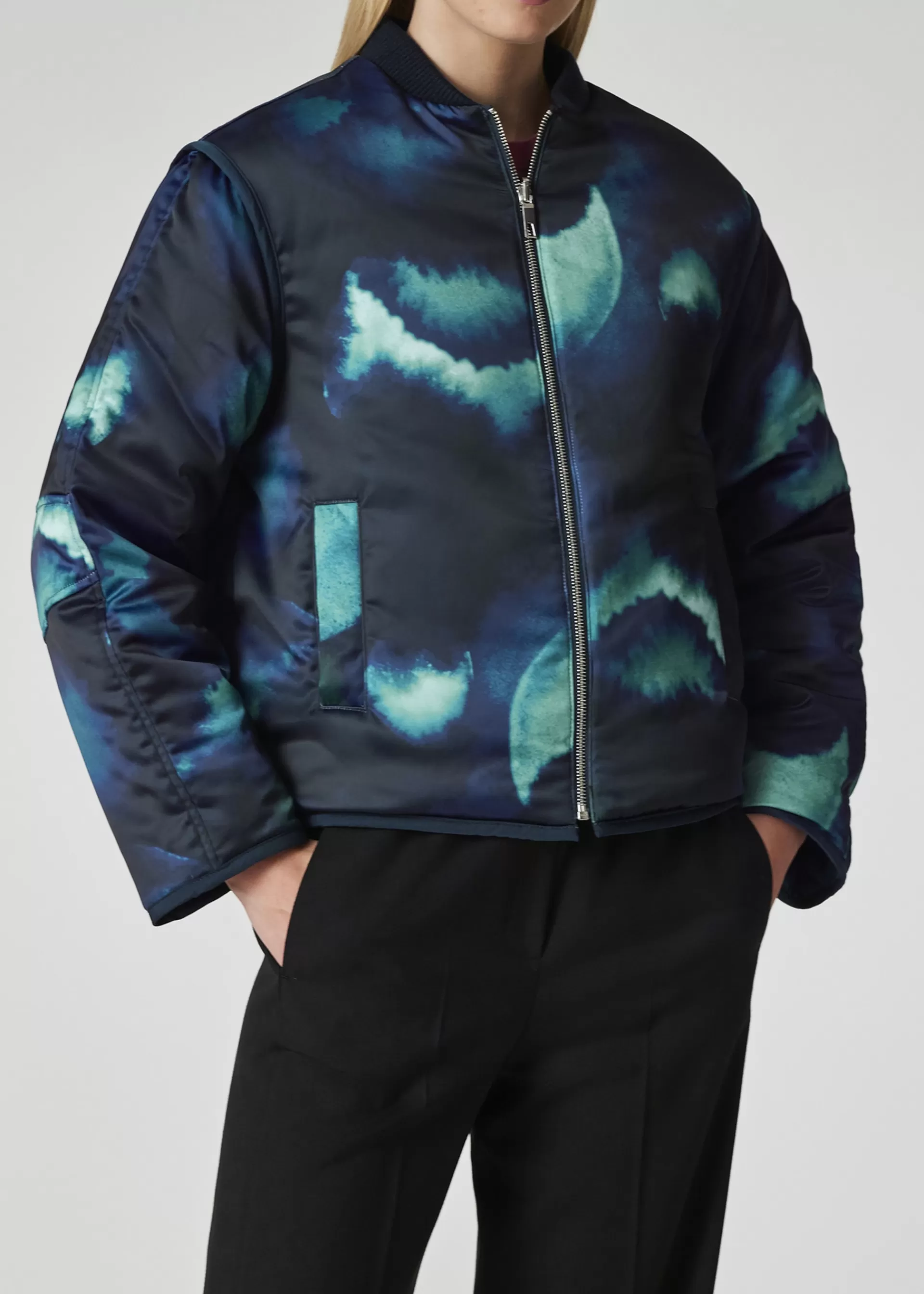 Women's Peacock Blue 'Aurora' Reversible Quilted Jacket>Paul Smith Clearance