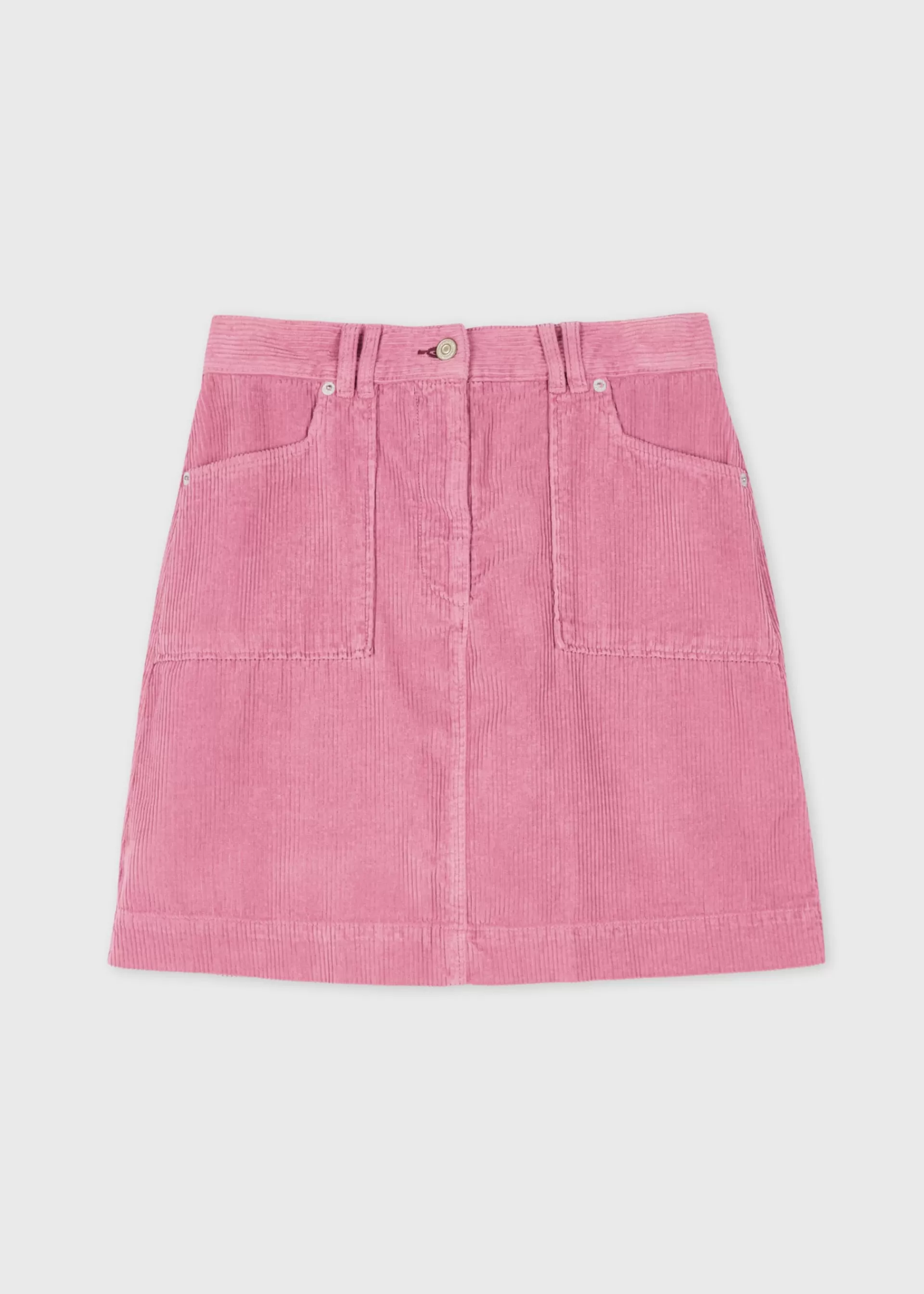 Women's Pink Cord High Waisted Mini Skirt>Paul Smith New