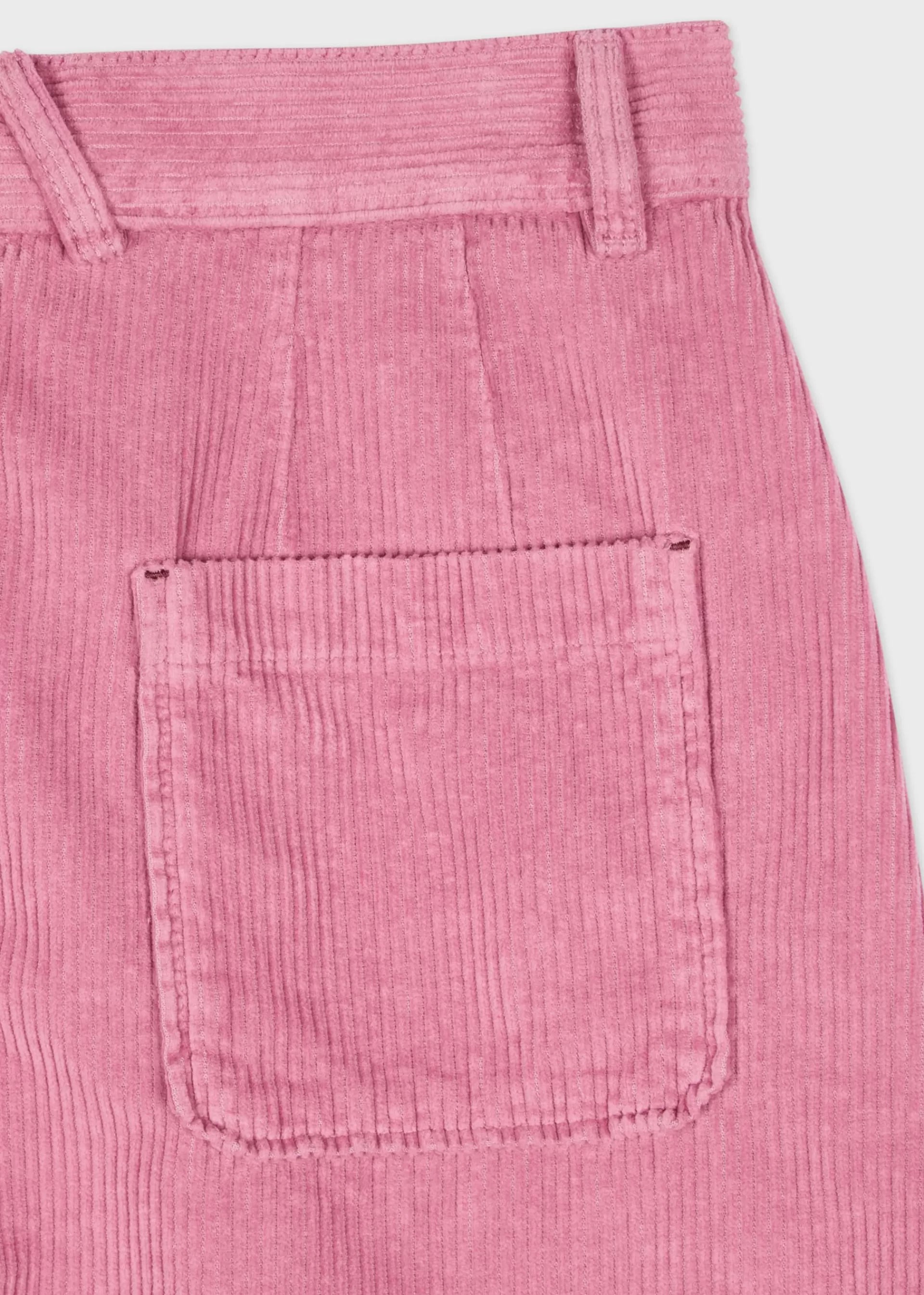 Women's Pink Cord High Waisted Mini Skirt>Paul Smith New