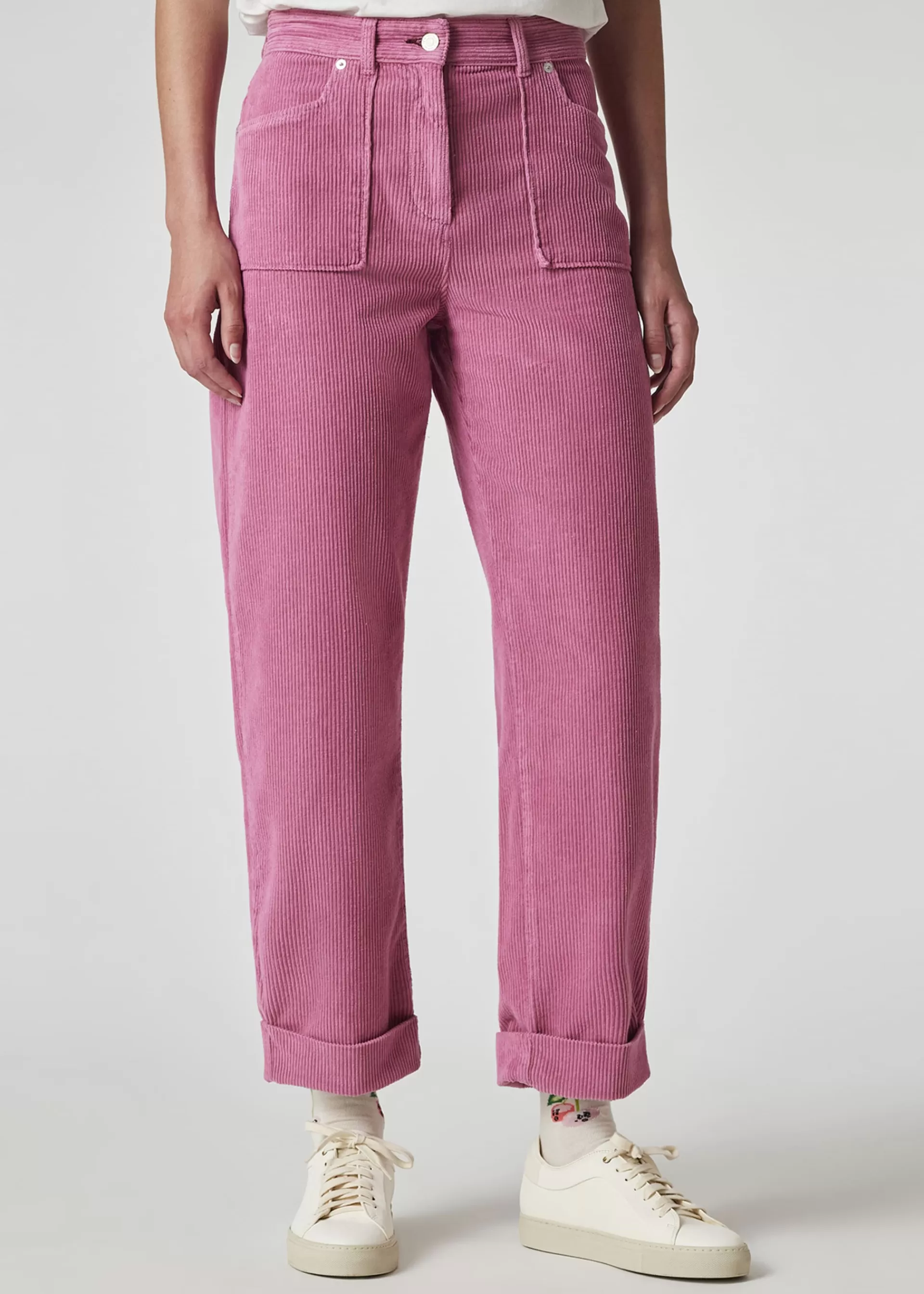 Women's Corduroy Barrel Leg Trousers>Paul Smith Shop
