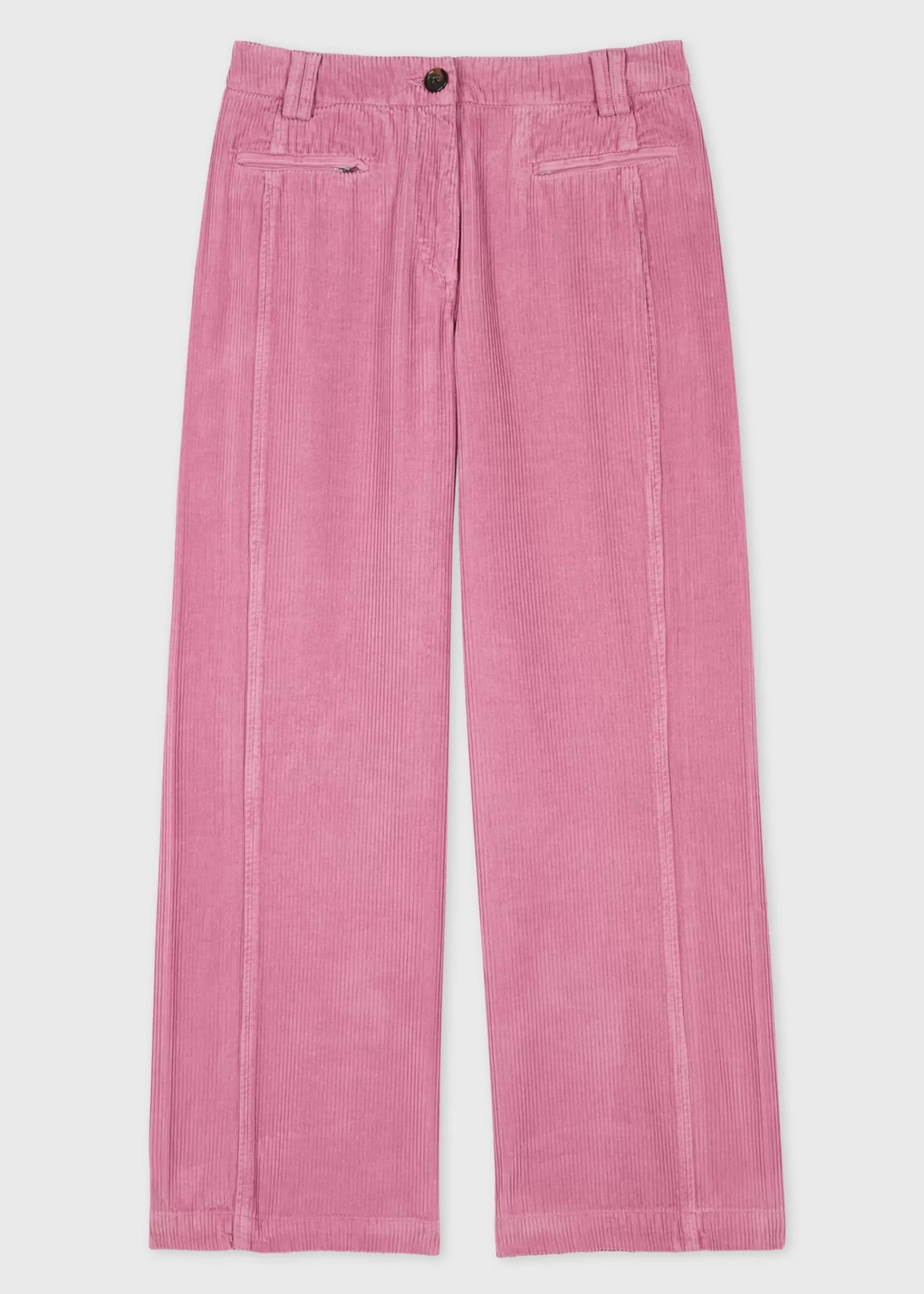 Women's Pink Corduroy Trousers>Paul Smith New