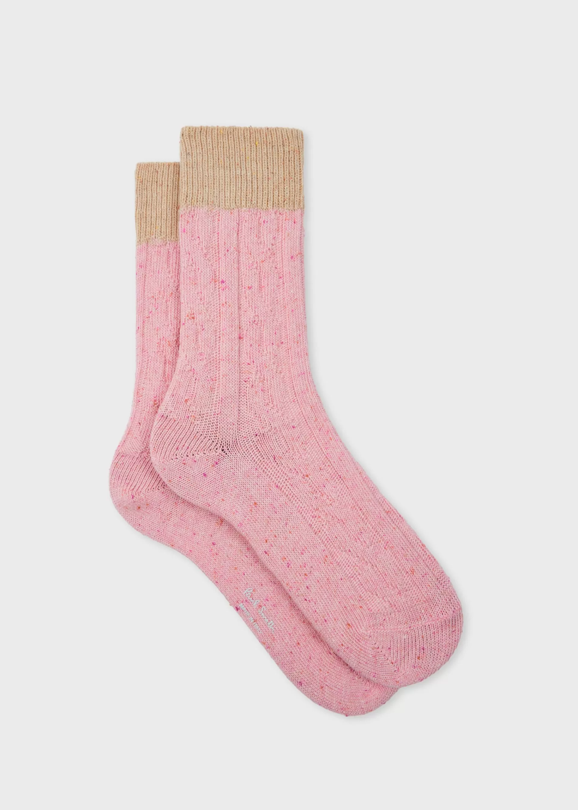 Women's Pink Cotton-Blend Cable Knit Socks>Paul Smith Discount