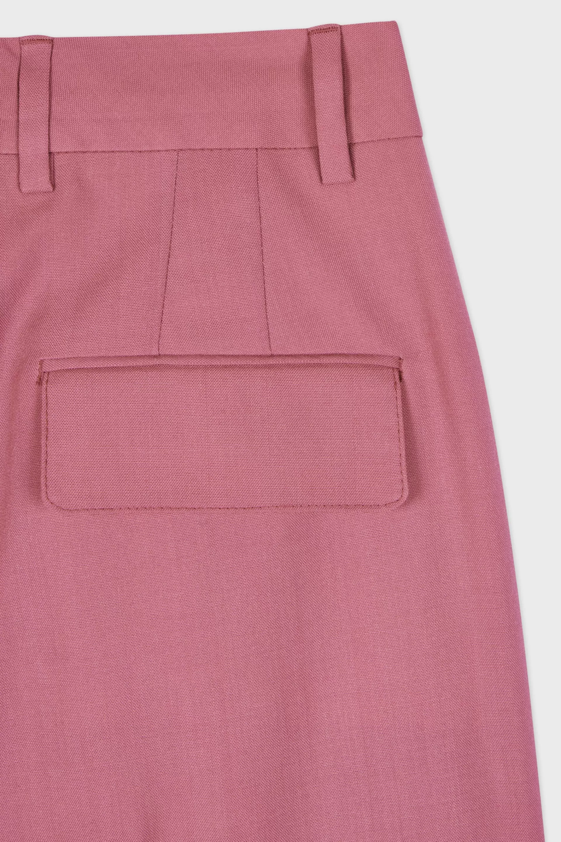Women's Pink Mid-Rise Wool Trousers>Paul Smith Online