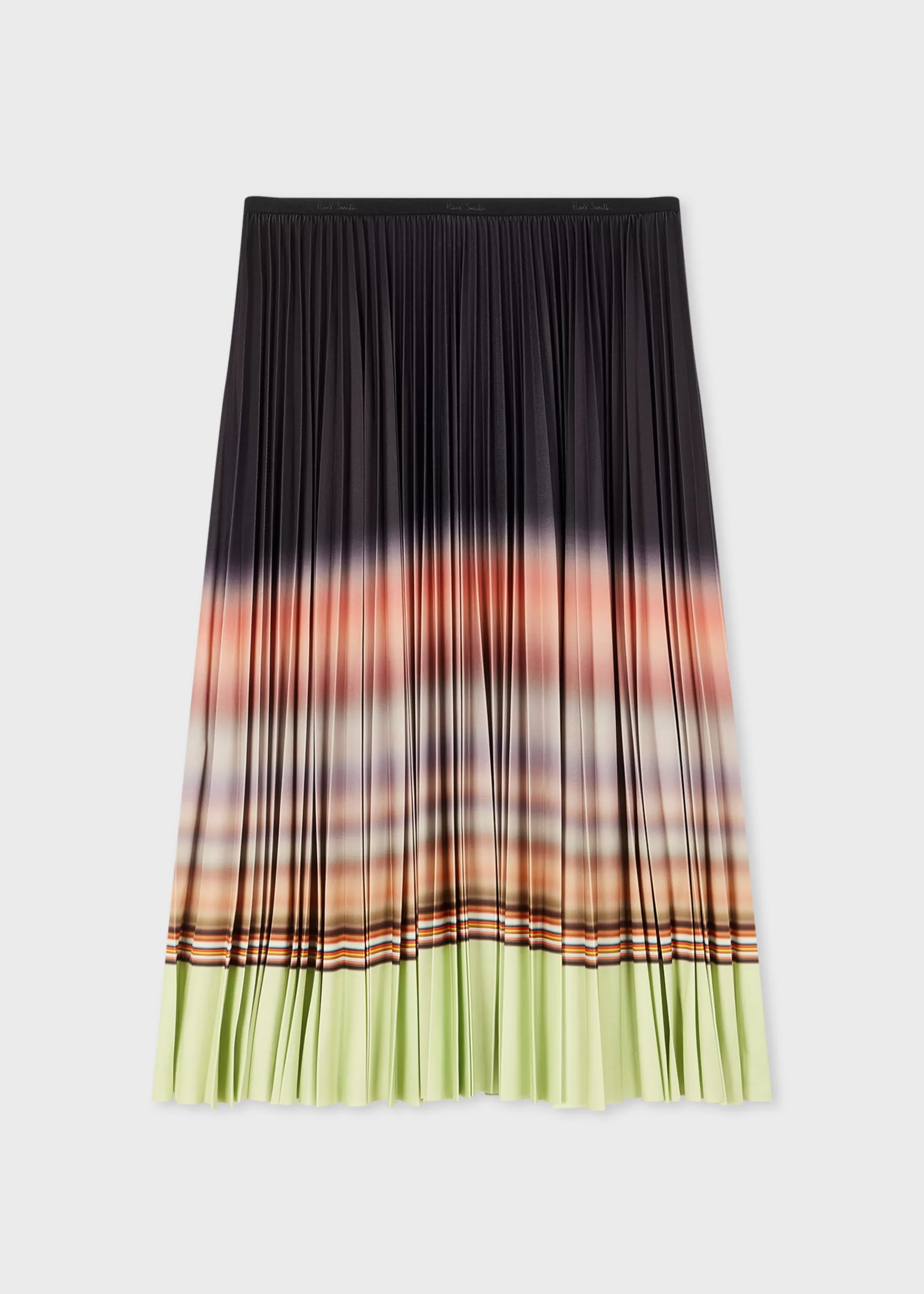 Women's Gradient 'Signature Stripe' Pleated Skirt>Paul Smith Store