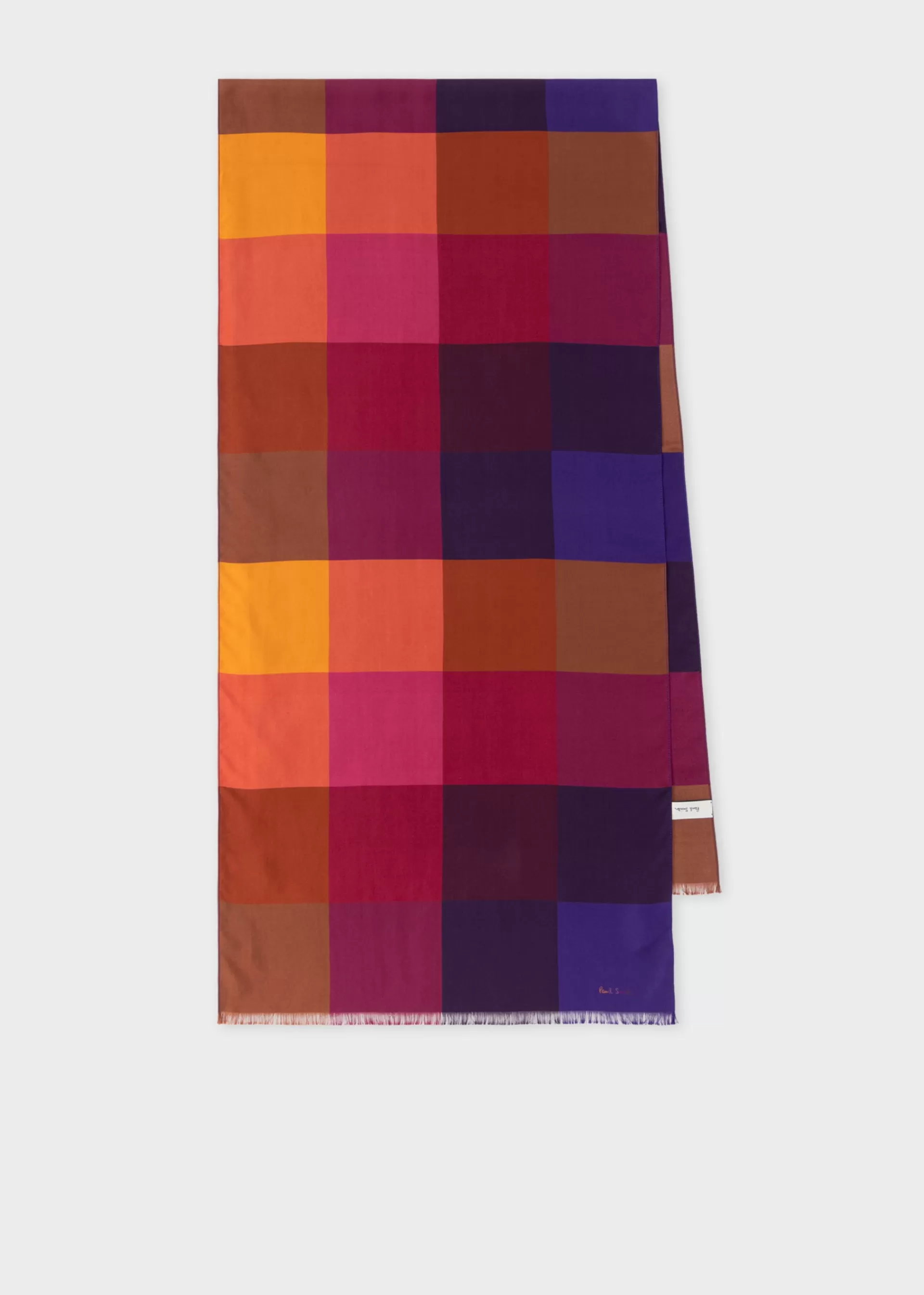 Women's Silk Check Scarf>Paul Smith Best Sale