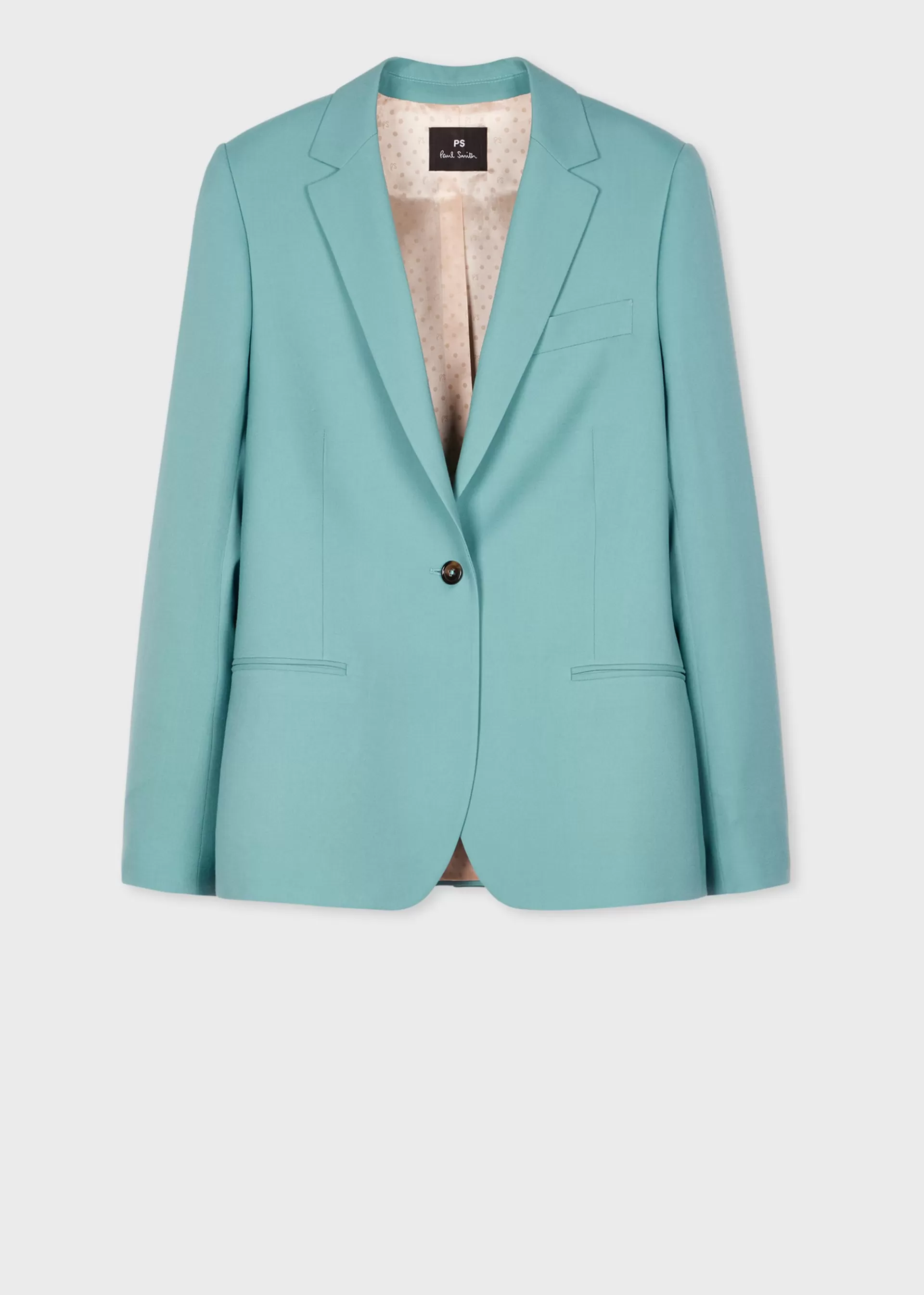 Women's Sea Green Wool Blazer>Paul Smith Cheap