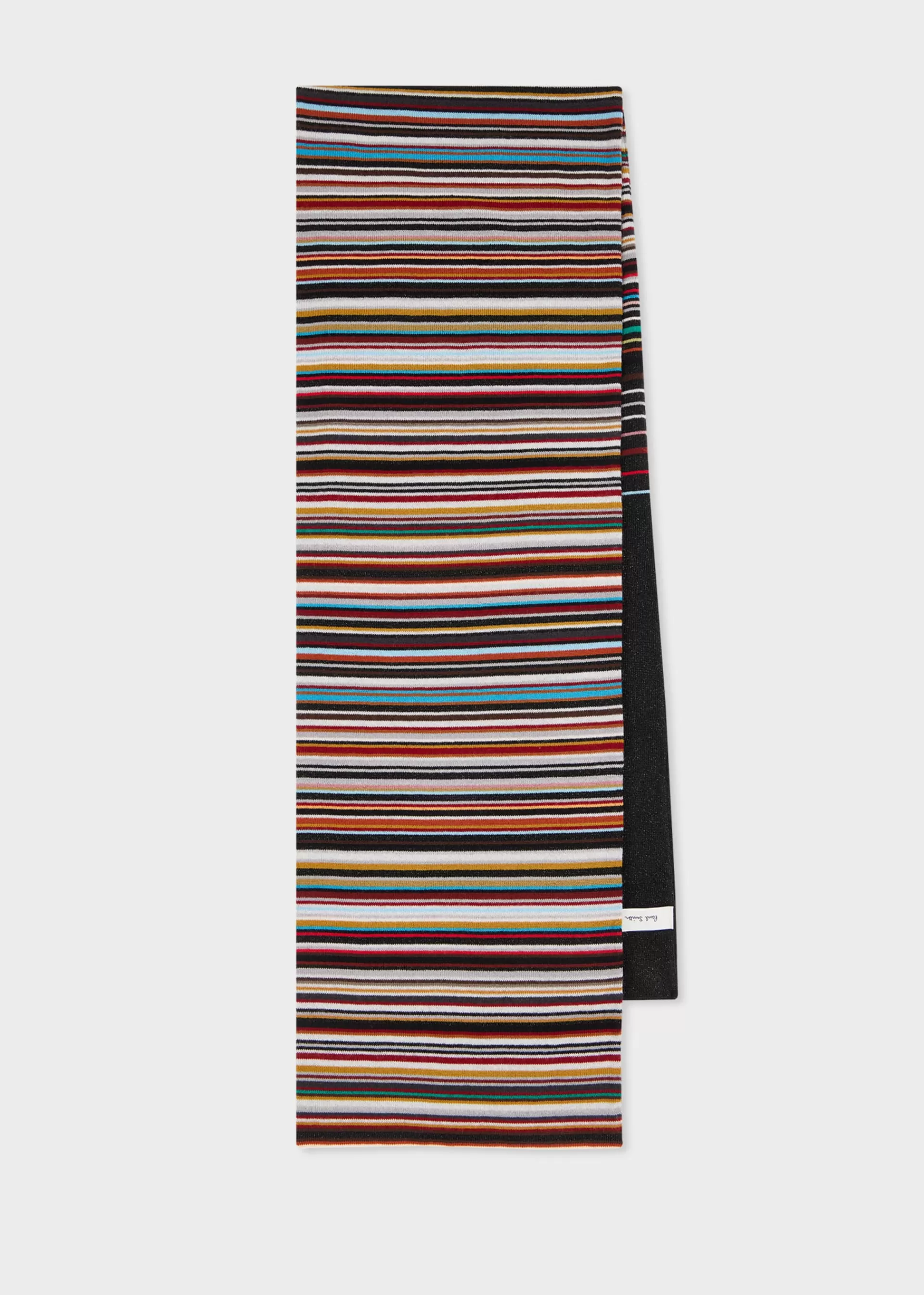 Women's 'Signature Stripe' Glitter Wool-Blend Scarf>Paul Smith Discount