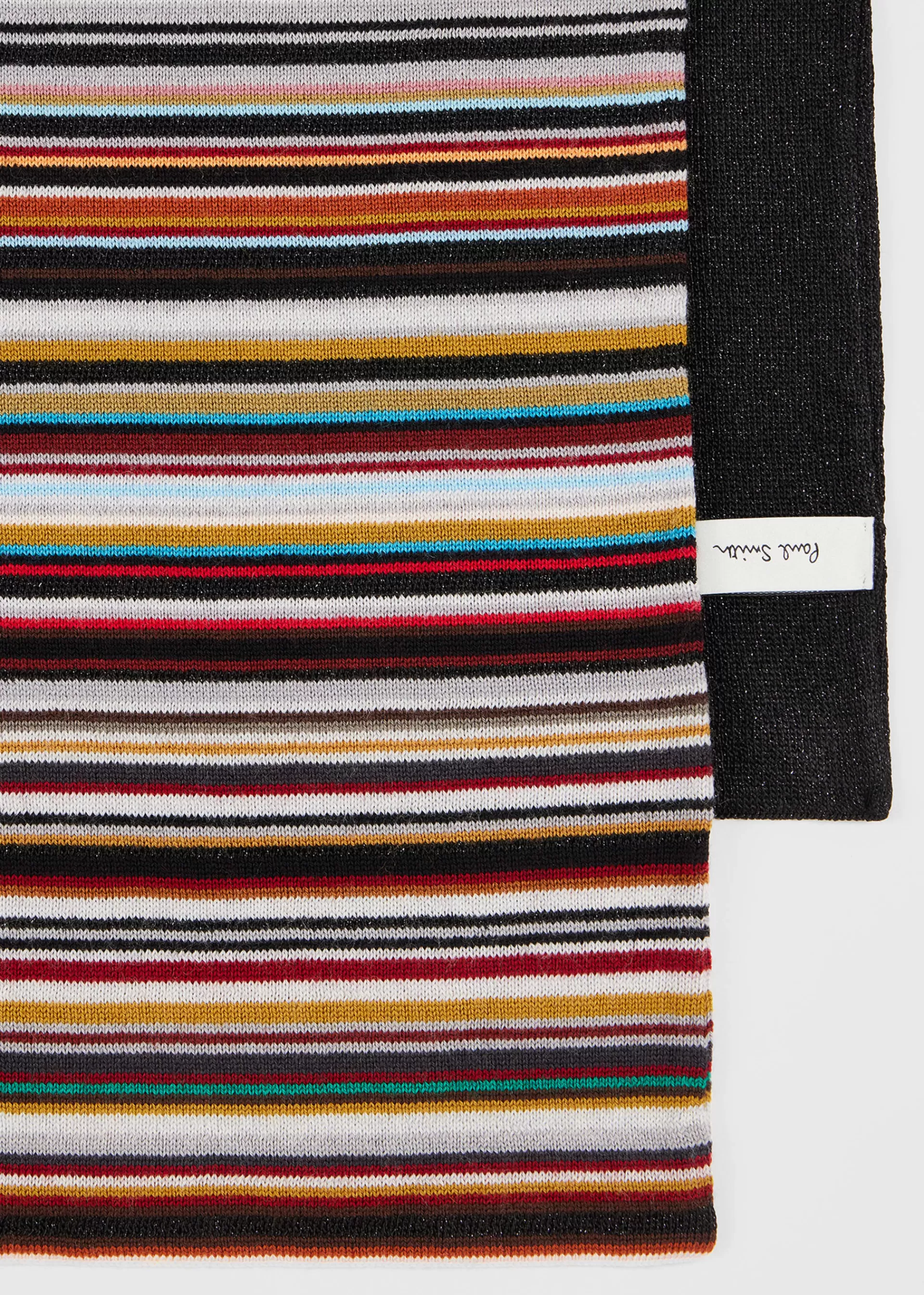 Women's 'Signature Stripe' Glitter Wool-Blend Scarf>Paul Smith Discount