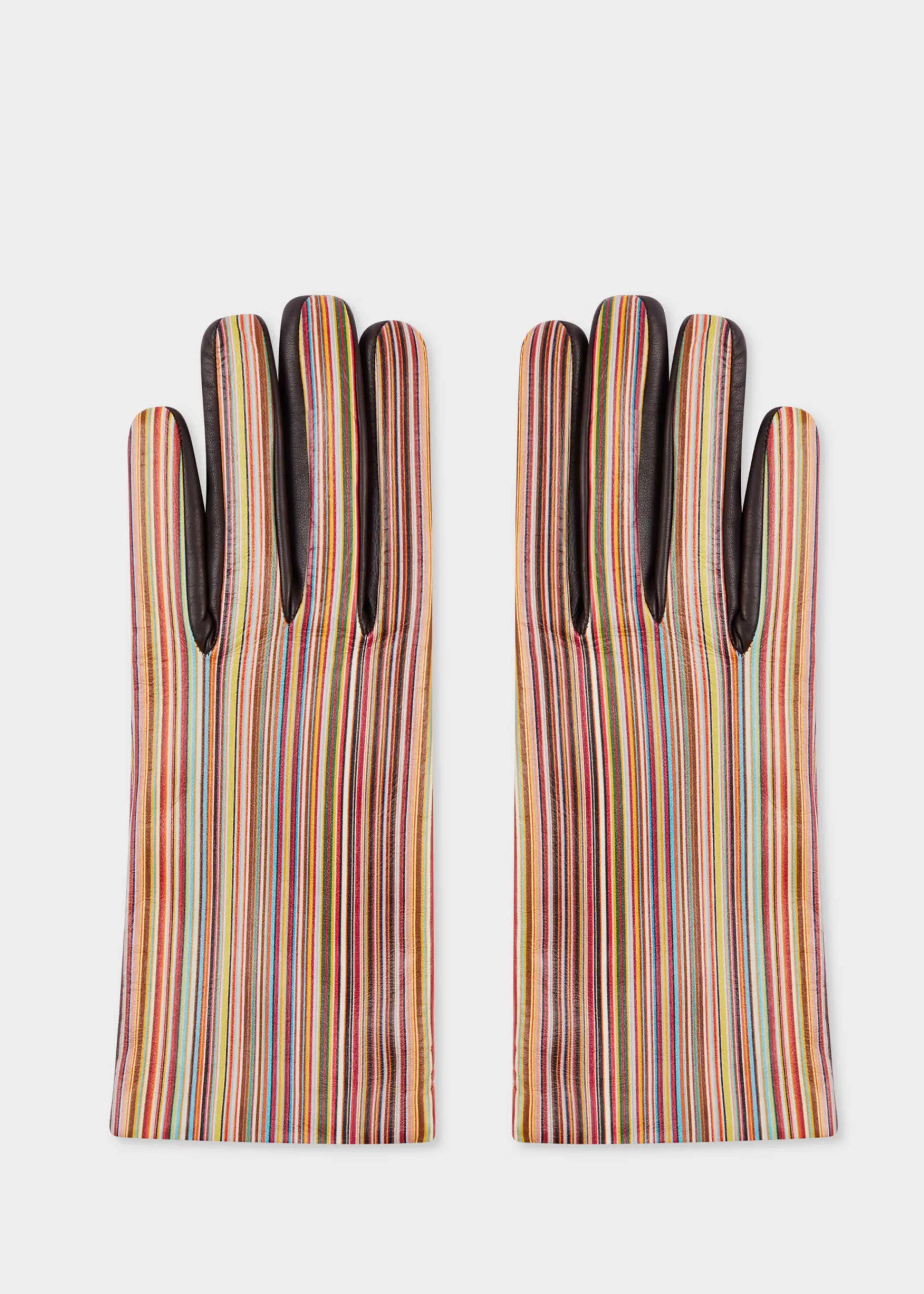 Women's 'Signature Stripe' Gloves>Paul Smith Shop