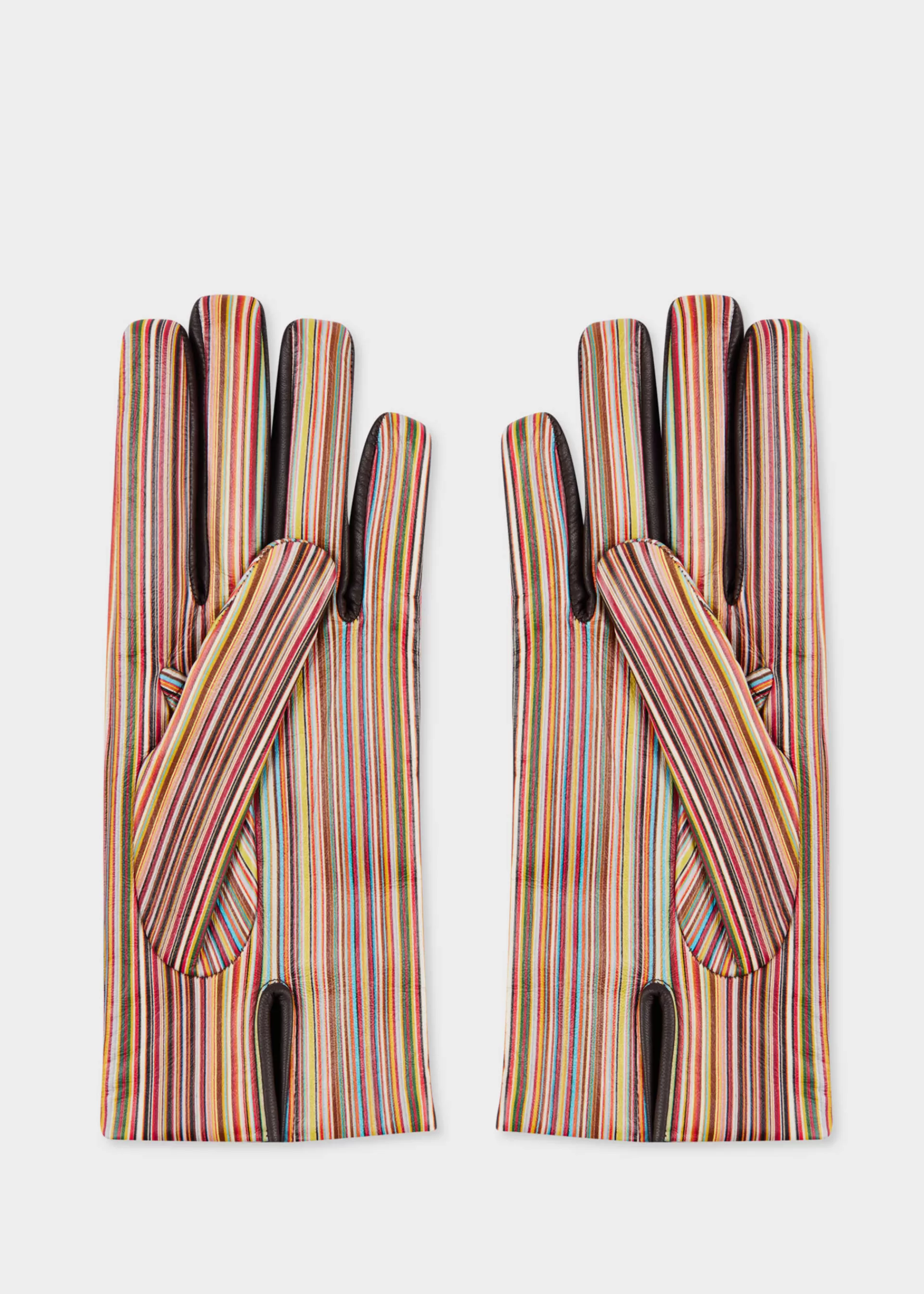 Women's 'Signature Stripe' Gloves>Paul Smith Shop