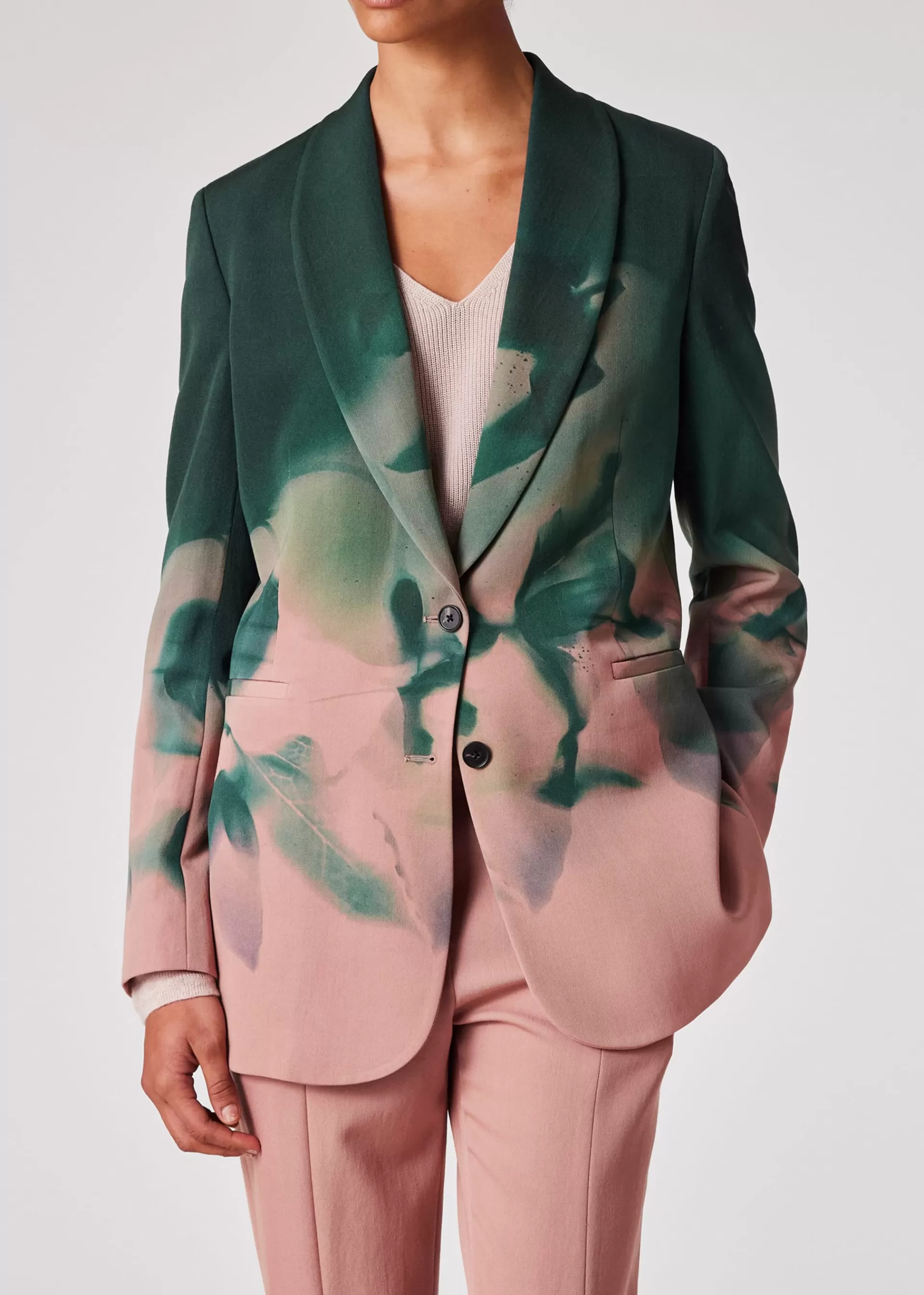 Women's 'Solar Gram' Wool Shawl-Collar Blazer>Paul Smith Outlet