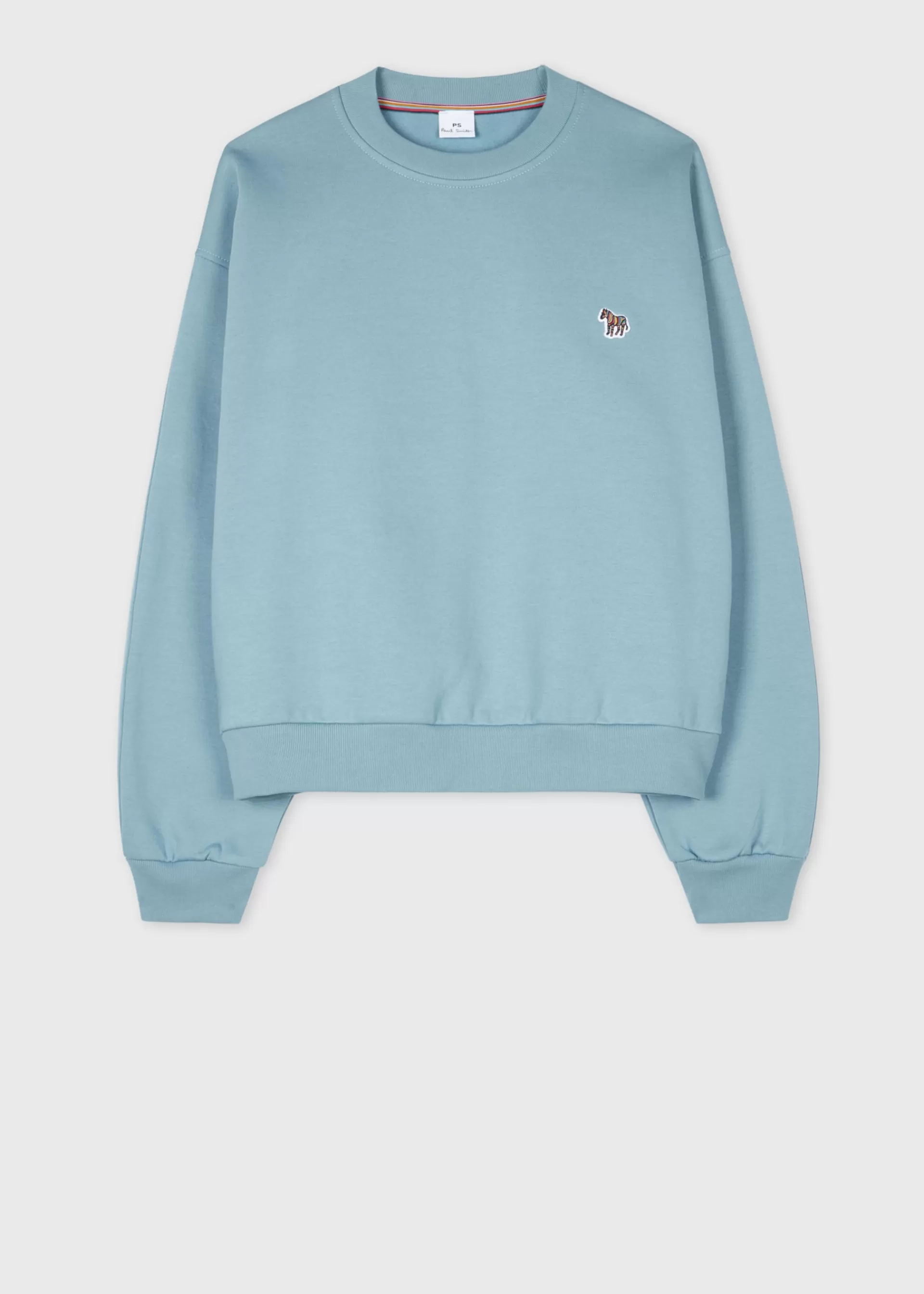 Women's Steel Blue Zebra Logo Cotton Sweatshirt>Paul Smith Best