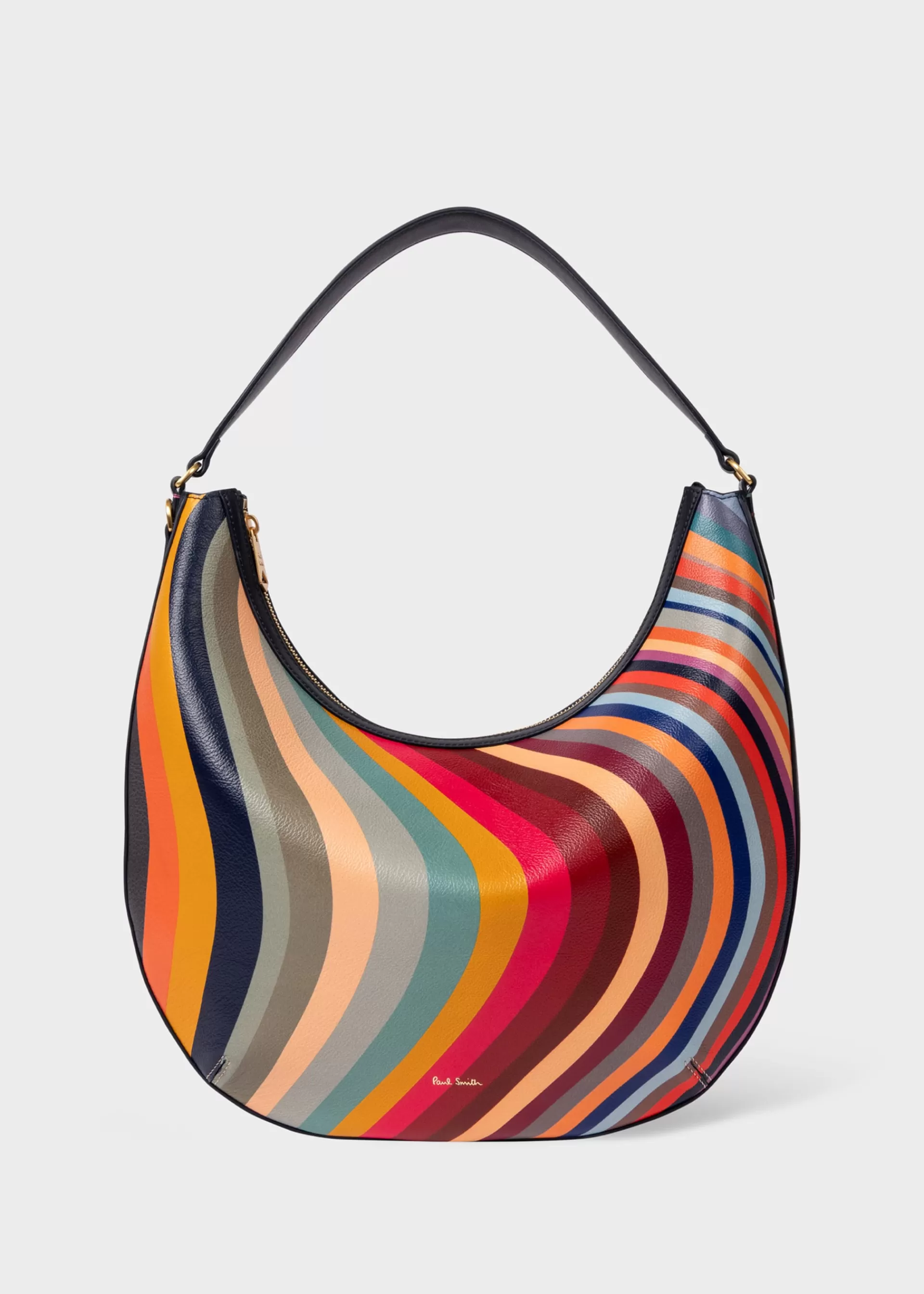 Women's '' Leather Medium Round Hobo Bag>Paul Smith Outlet