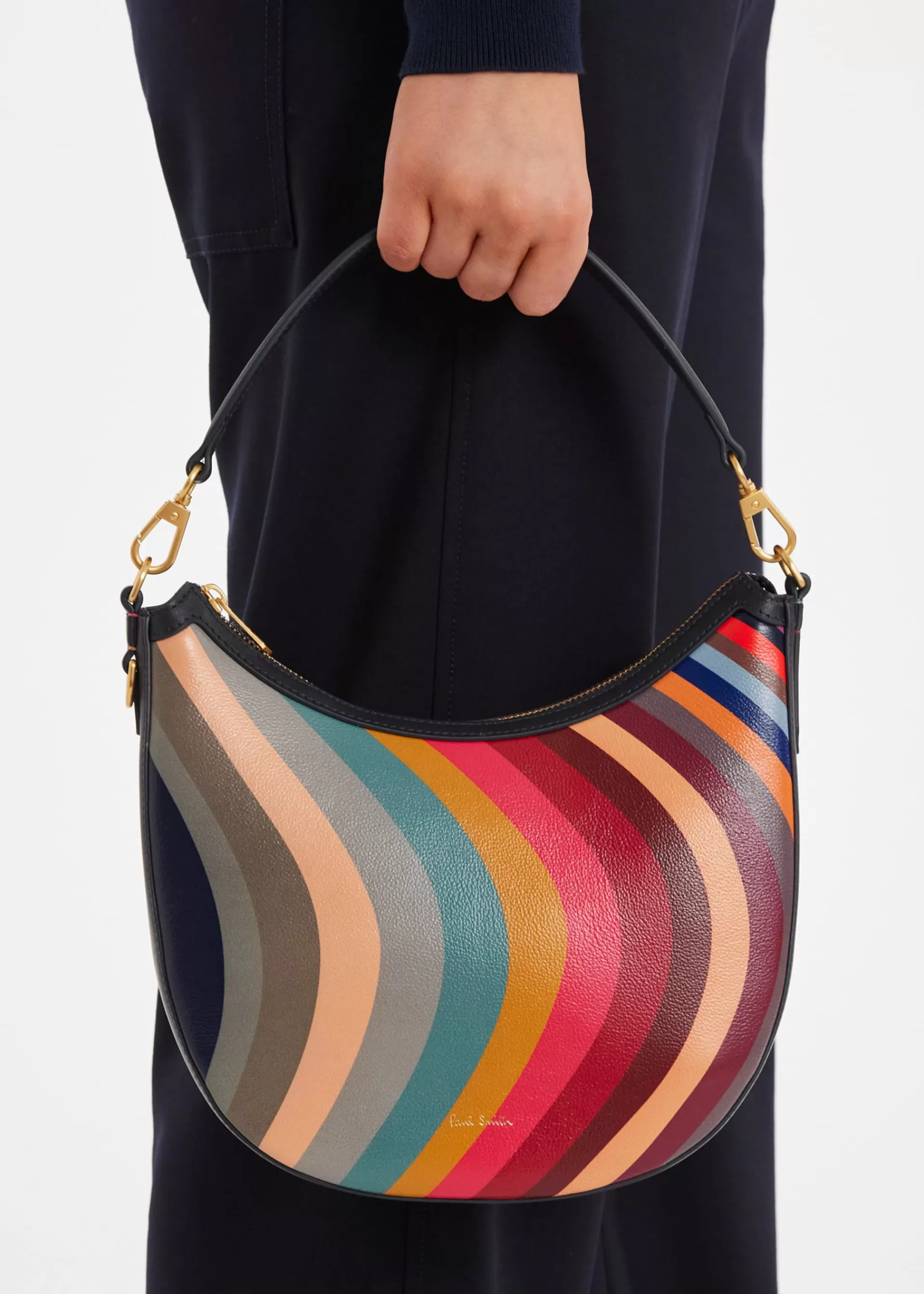 Women's '' Leather Mini Hobo Bag>Paul Smith Hot