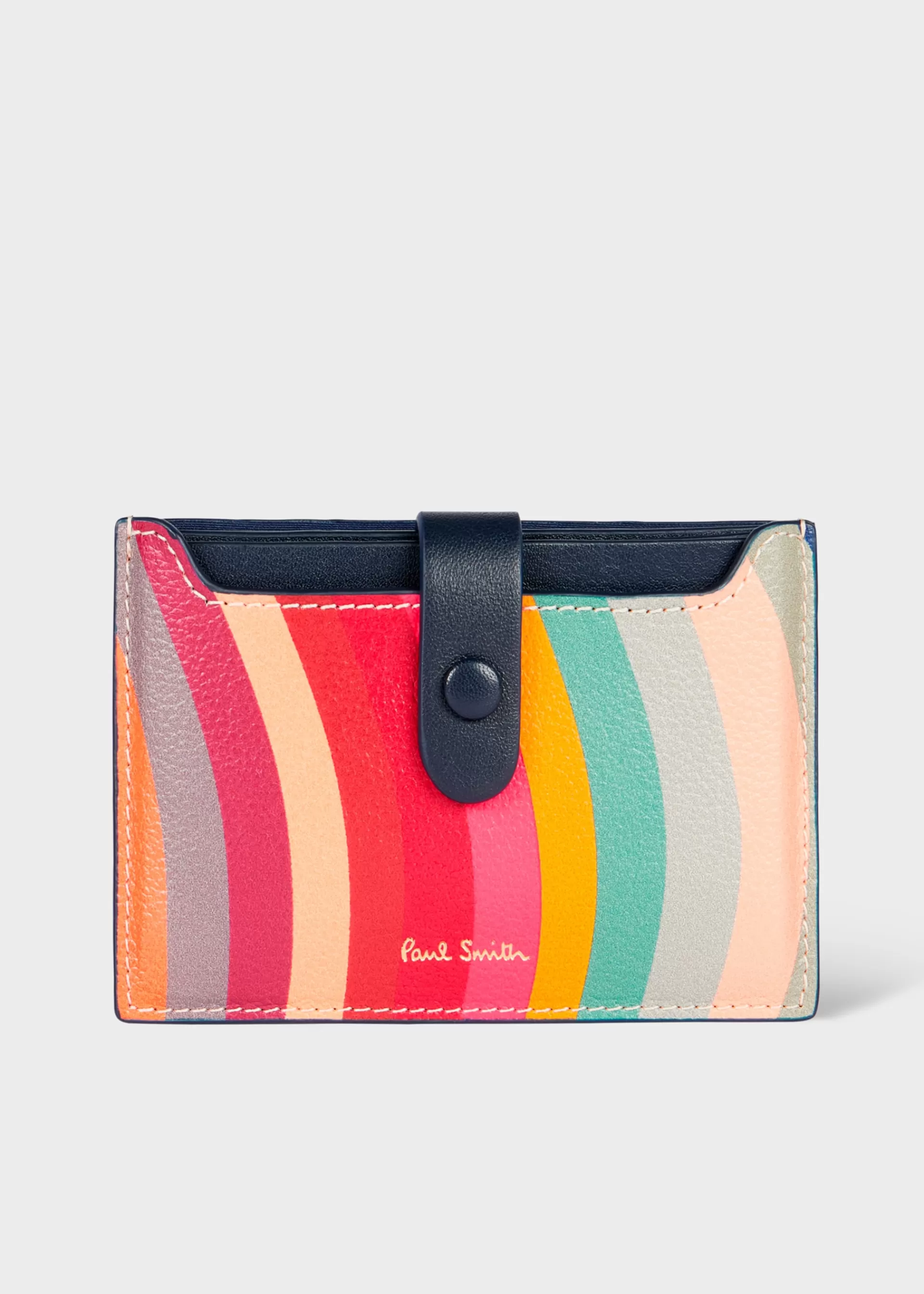 Women's '' Navy Trim Card Holder>Paul Smith Flash Sale