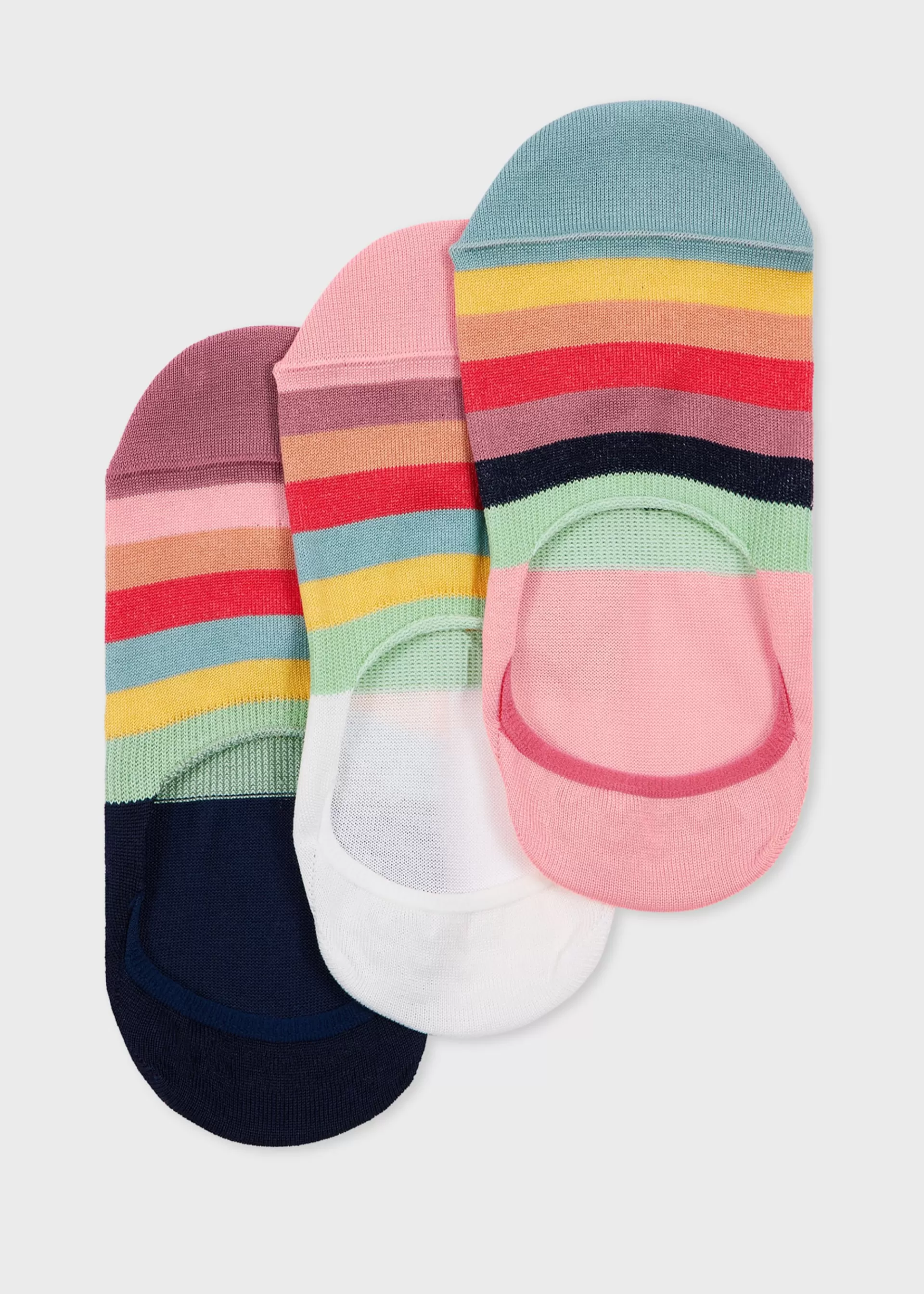 Women's 'Swirl' Three Pack Loafer Socks>Paul Smith Cheap