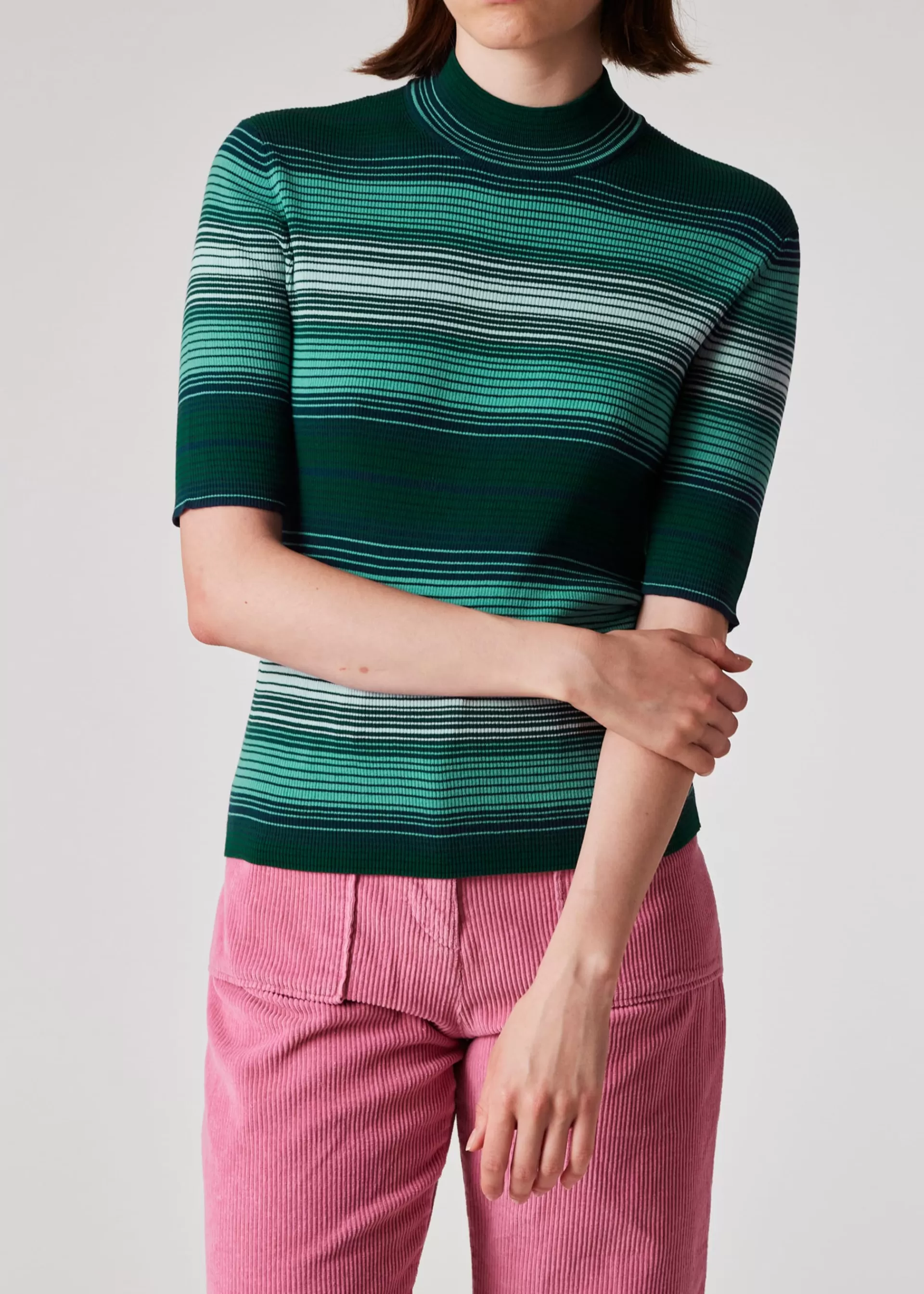 Women's Gradient Stripe Knitted Top>Paul Smith Best