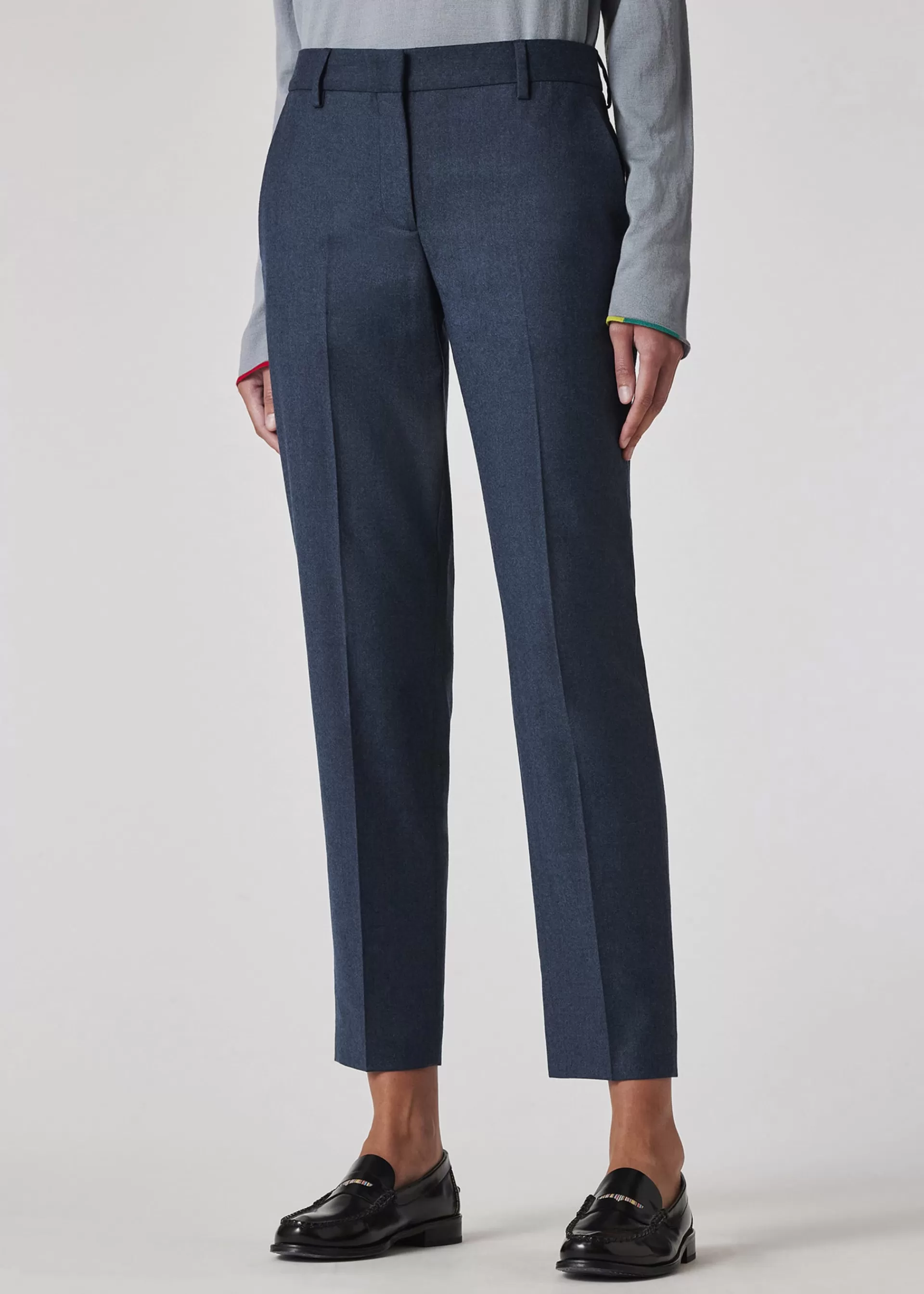 Women's Slim-Fit Wool-Cashmere Flannel Trousers>Paul Smith Shop