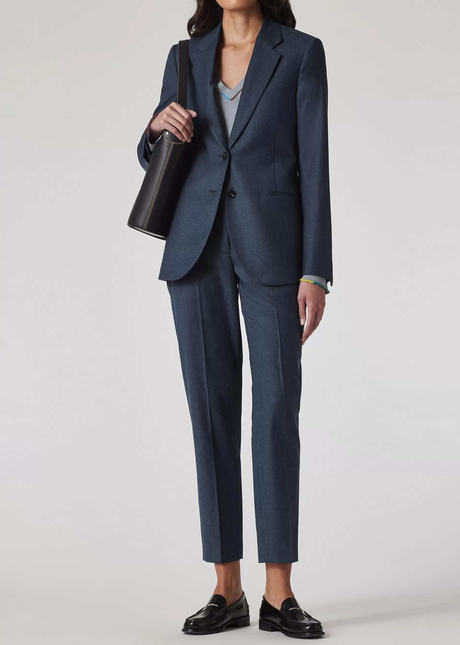 Women's Wool-Cashmere Flannel Two-Button Blazer>Paul Smith Clearance
