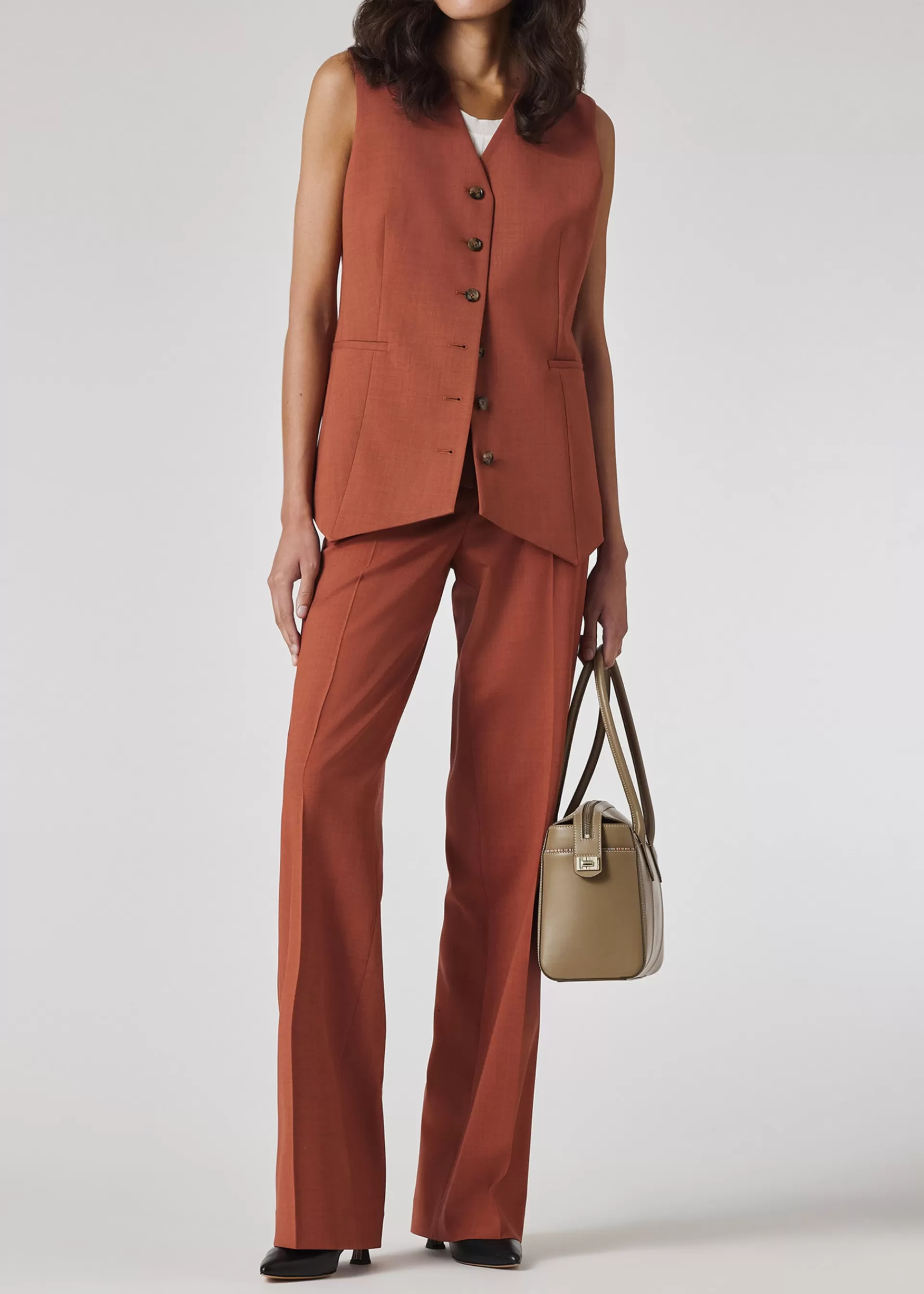 Women's Overdyed Wool Waistcoat>Paul Smith New