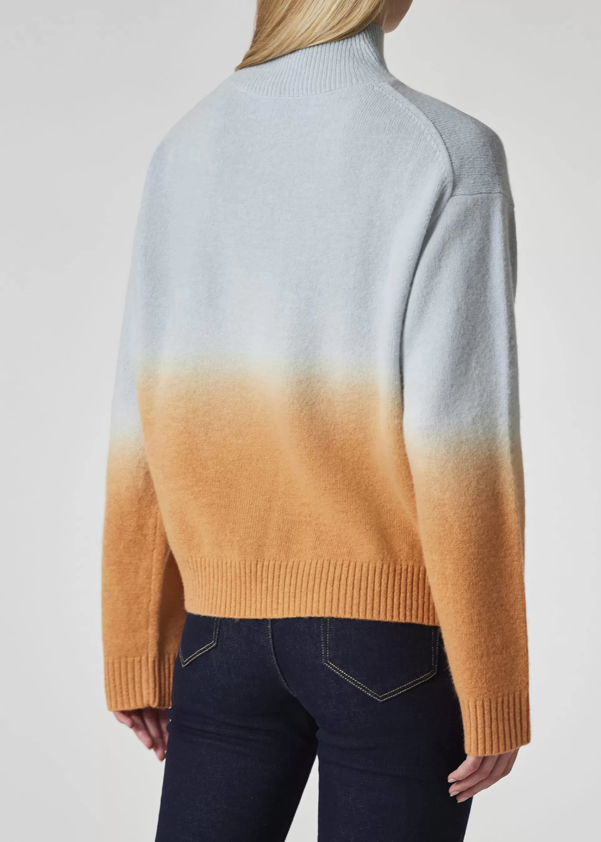 Women's and Mustard 'Happy' Ombré Knitted High Neck Sweater>Paul Smith New