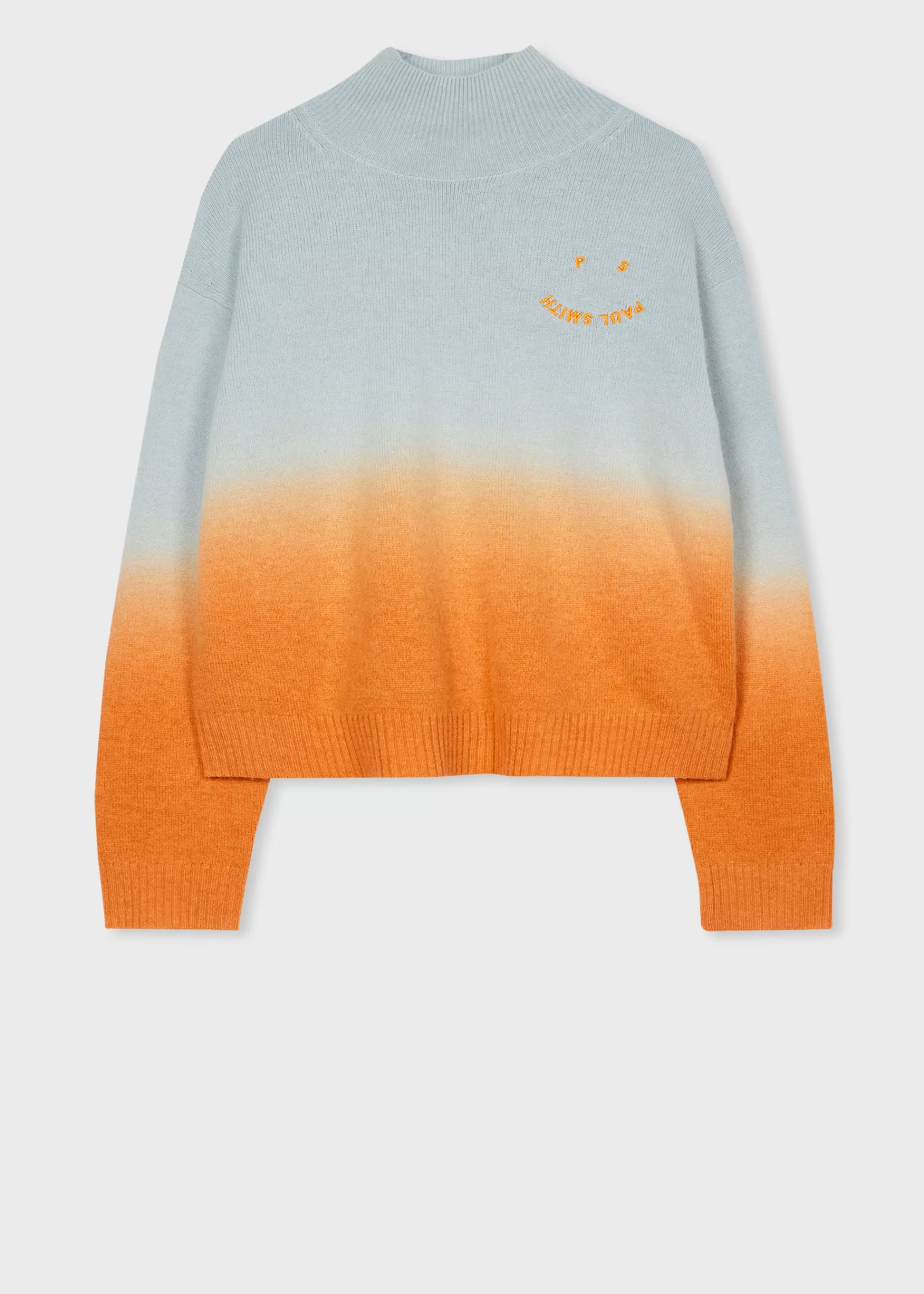 Women's and Mustard 'Happy' Ombré Knitted High Neck Sweater>Paul Smith New