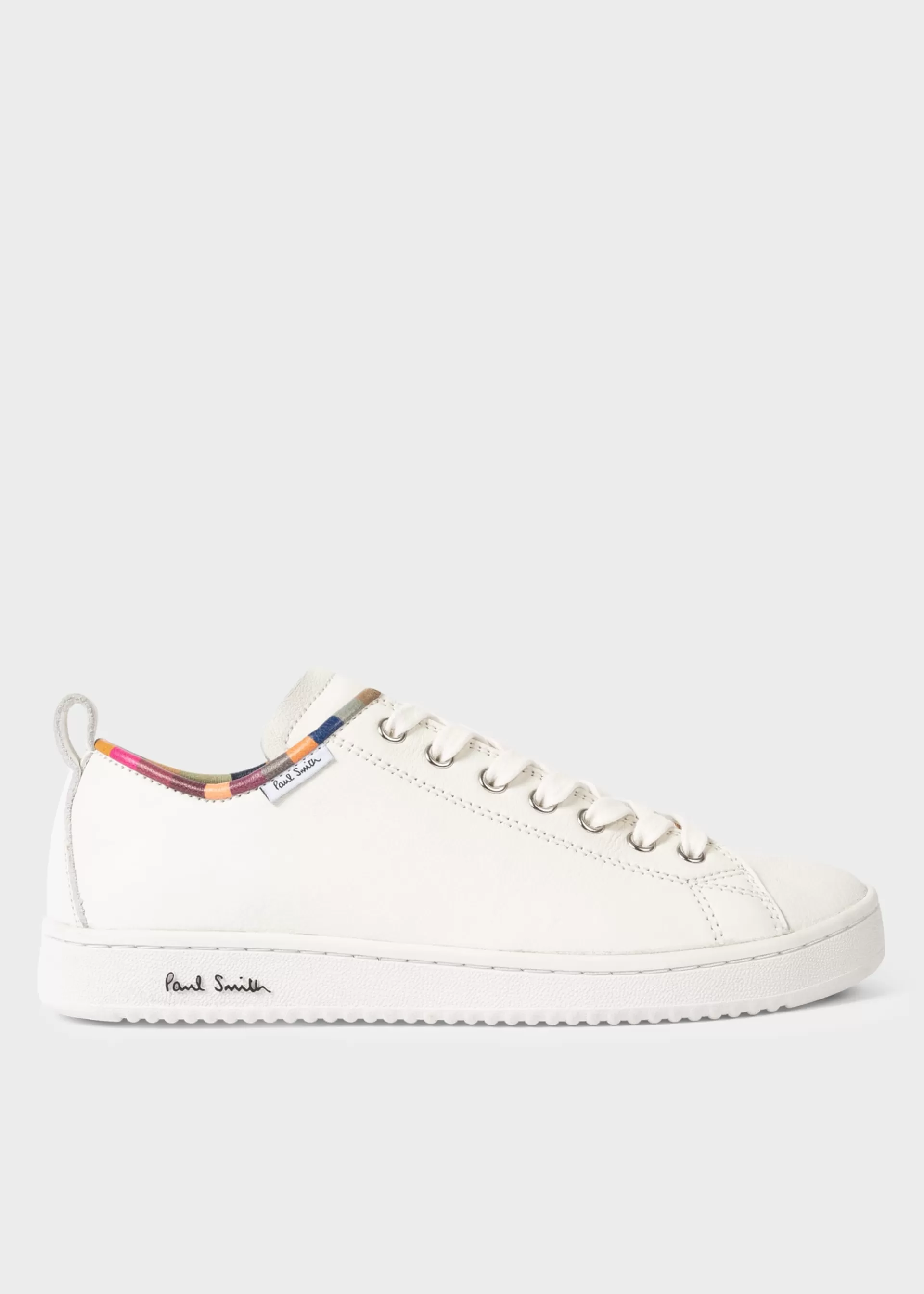 Women's Leather 'Miyata' Sneakers with 'Swirl' Trim>Paul Smith New