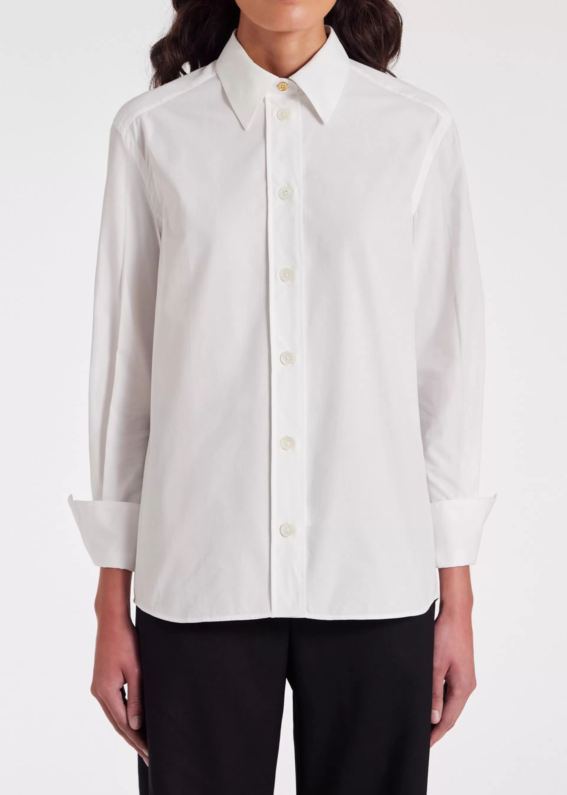 Women's 'Signature Stripe' Cuff Cotton Shirt>Paul Smith Best Sale