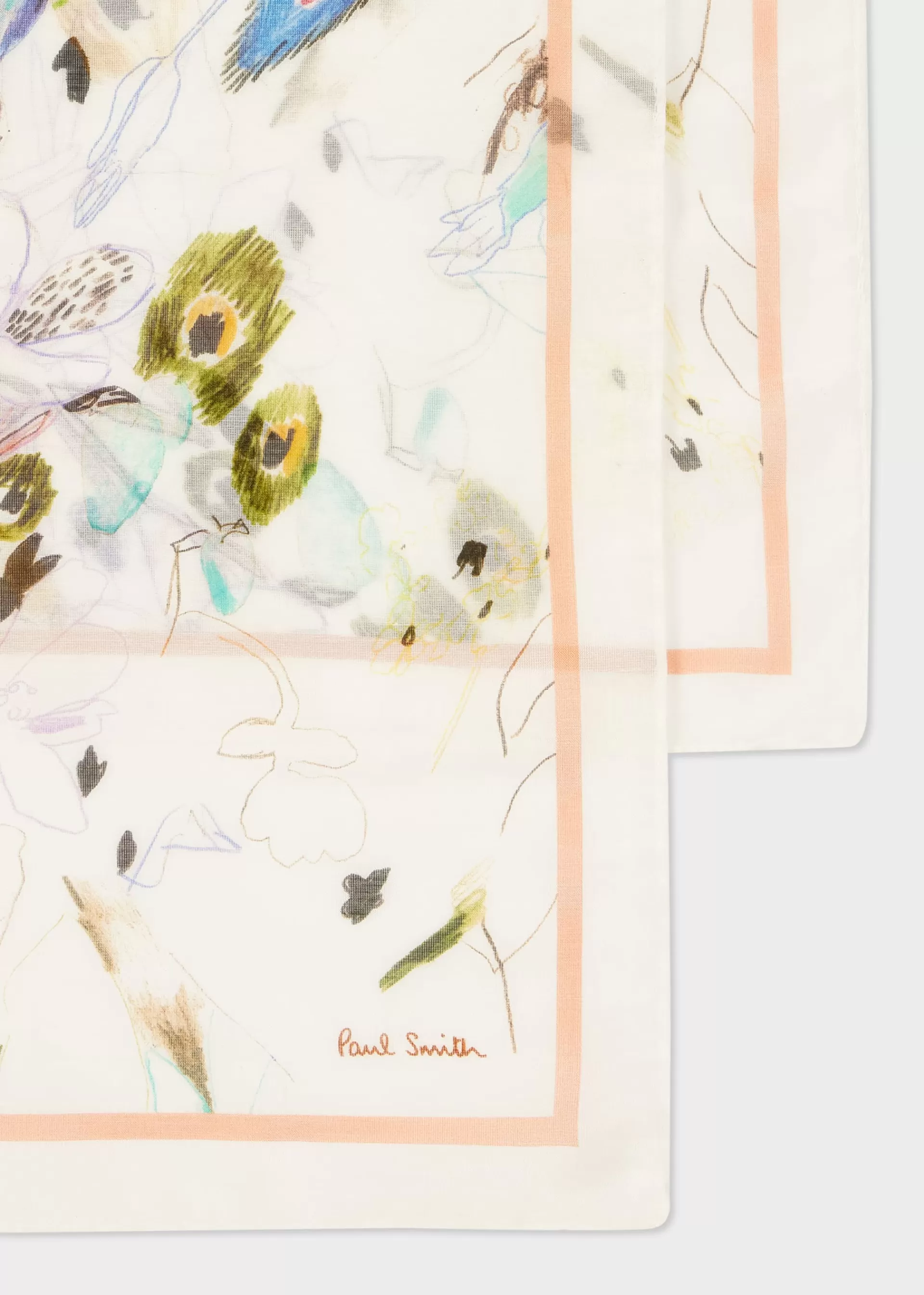 Women's 'Sketchbook Botanical' Scarf>Paul Smith Best Sale