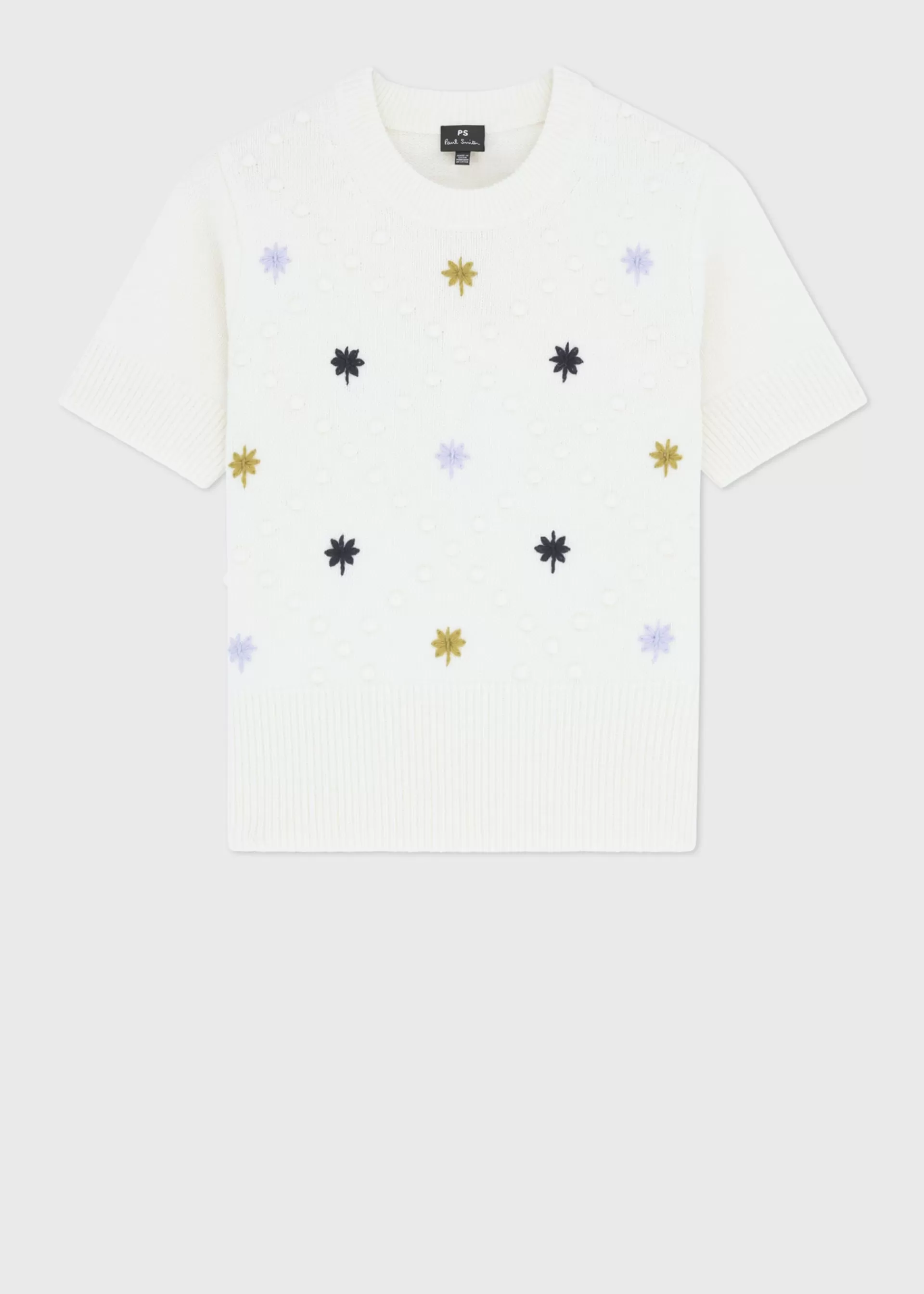 Women's 'Stars and Spots' Short Sleeve Knitted Sweater>Paul Smith Shop