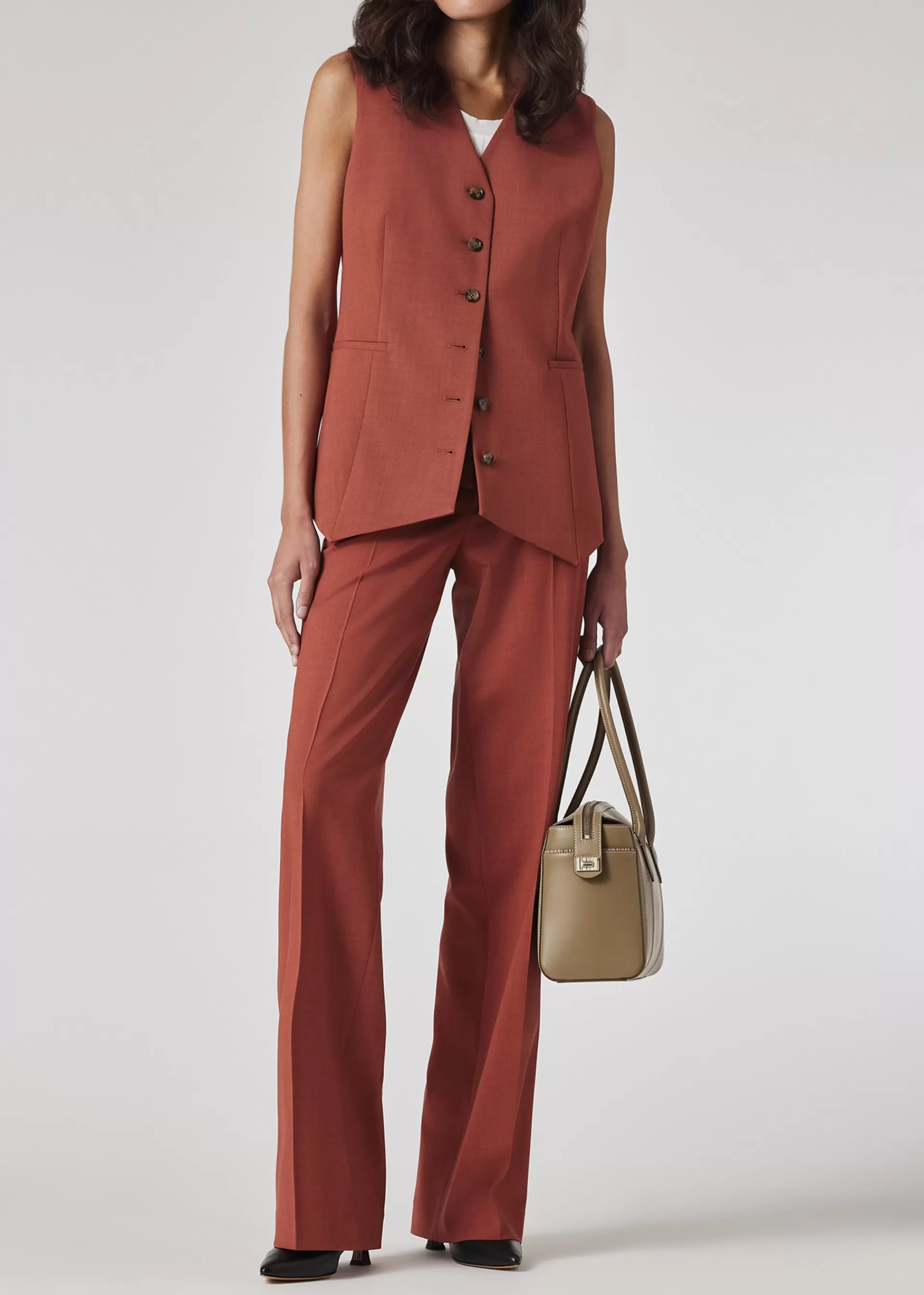 Women's Viscose-Blend 'Signature Stripe' Collar Vest Top>Paul Smith Online