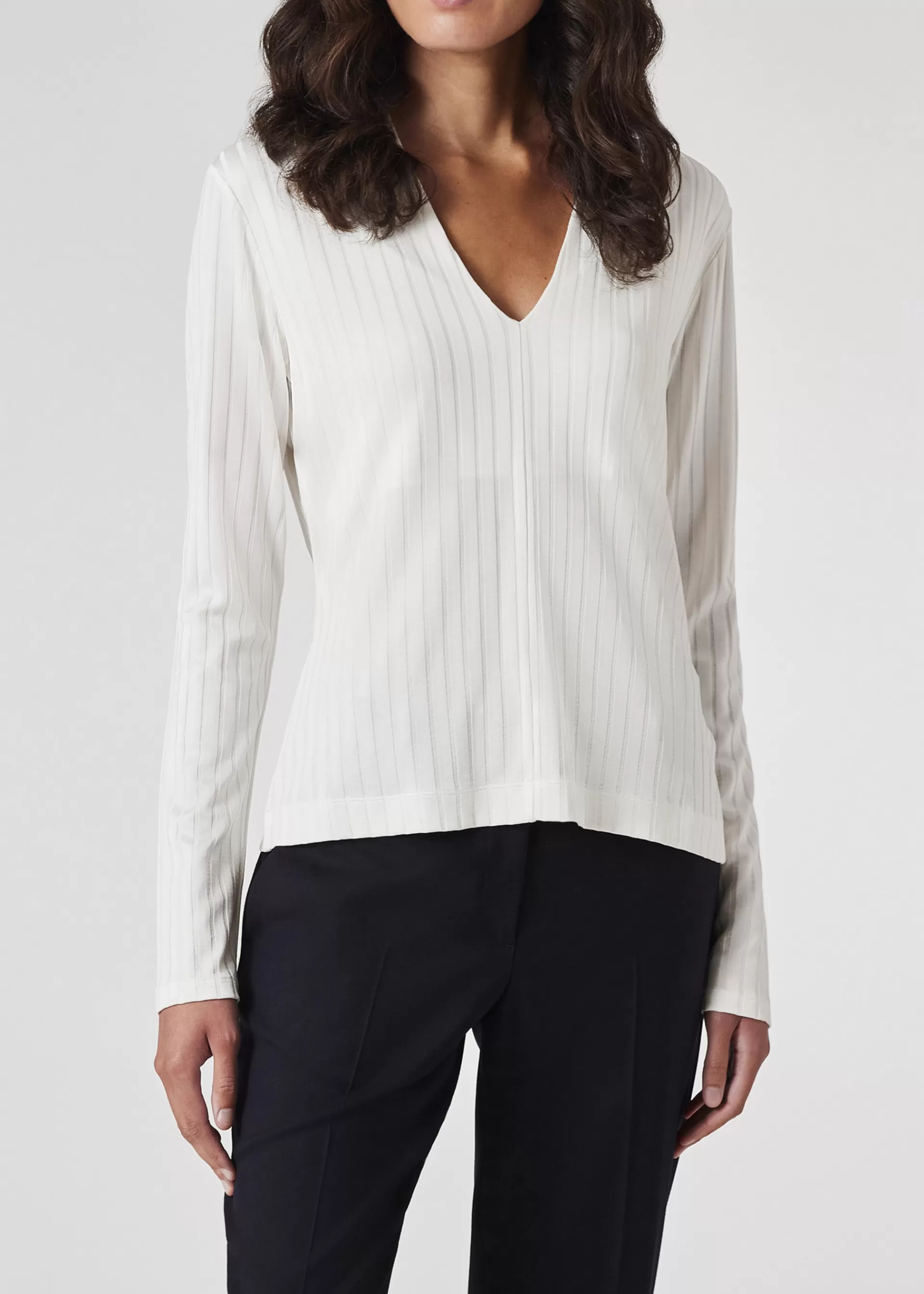 Women's Viscose-Blend V-Neck Top>Paul Smith Fashion