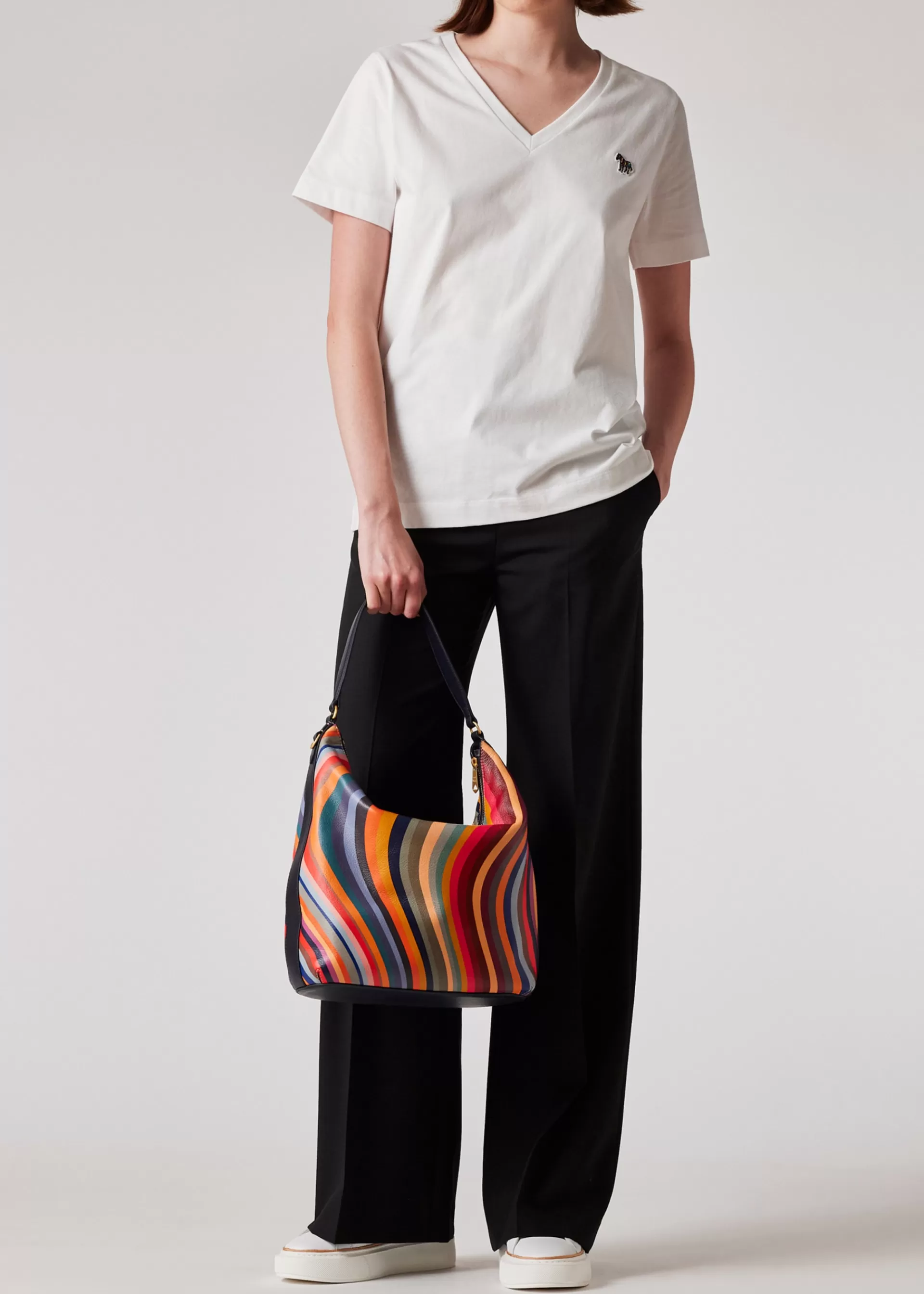 Women's V-Neck Zebra T-Shirt>Paul Smith Outlet