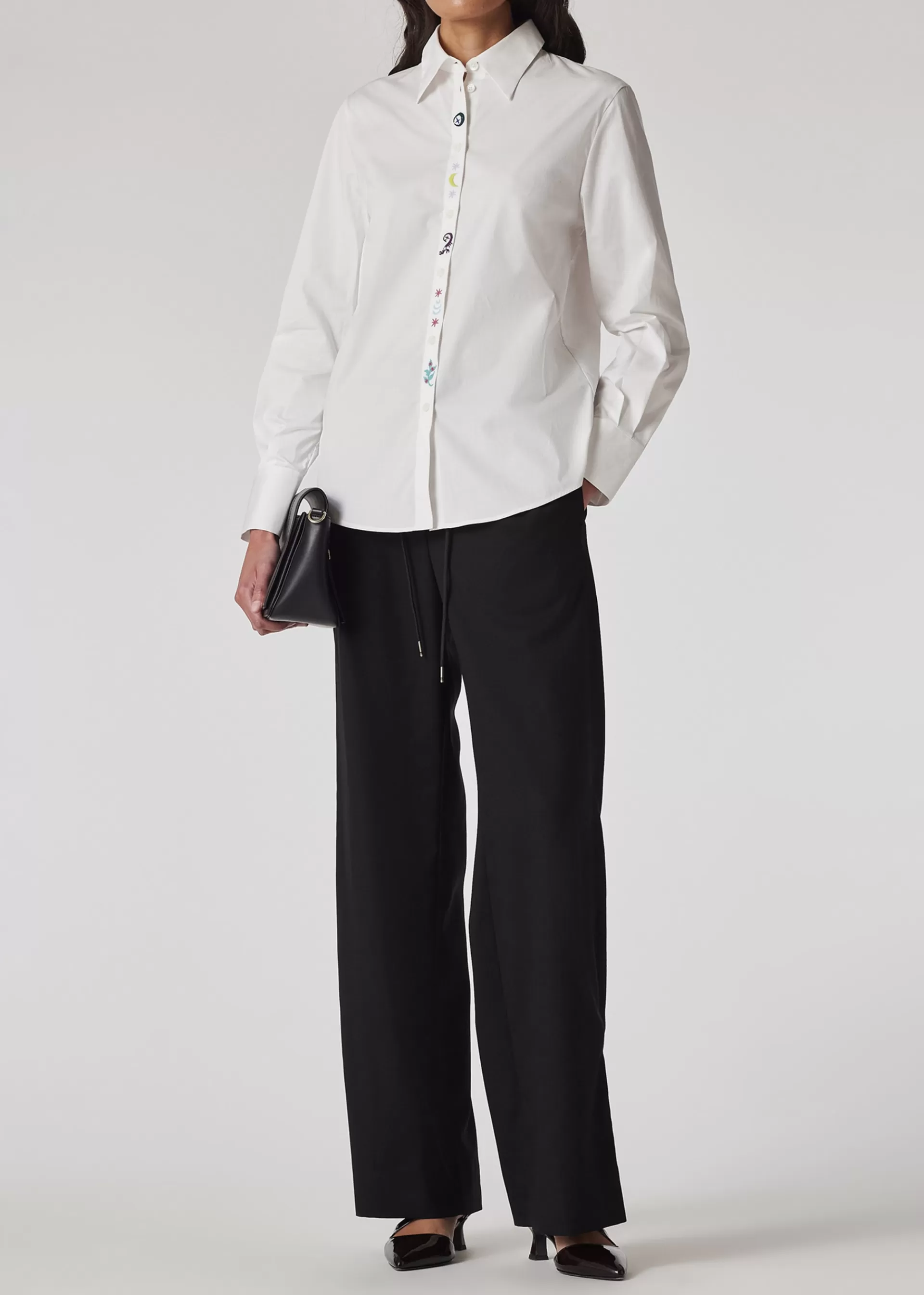 Women's 'Zodiac' Embroidered Cotton Shirt>Paul Smith Hot