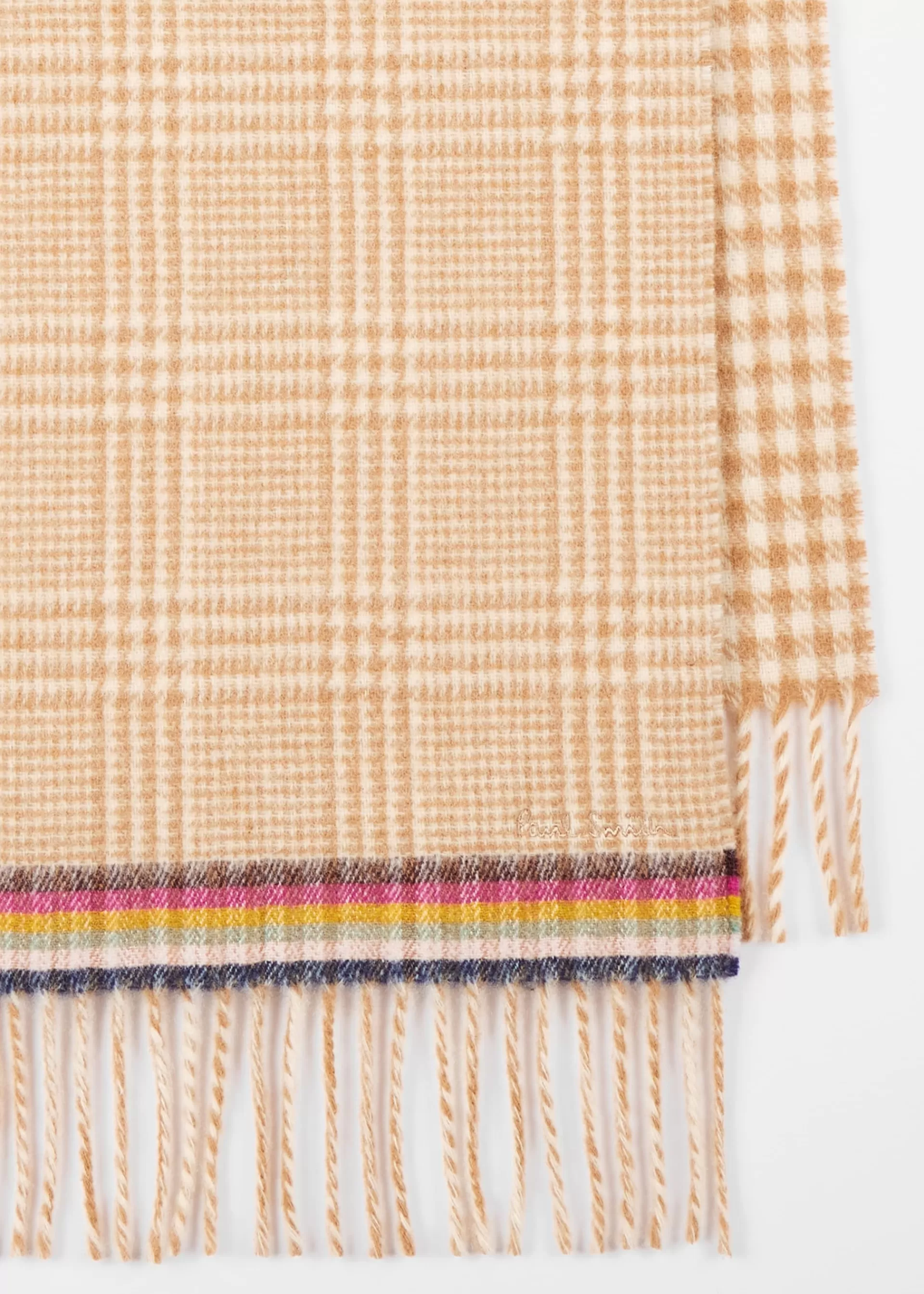 Women's Wool Prince of Wales Check Scarf>Paul Smith Shop