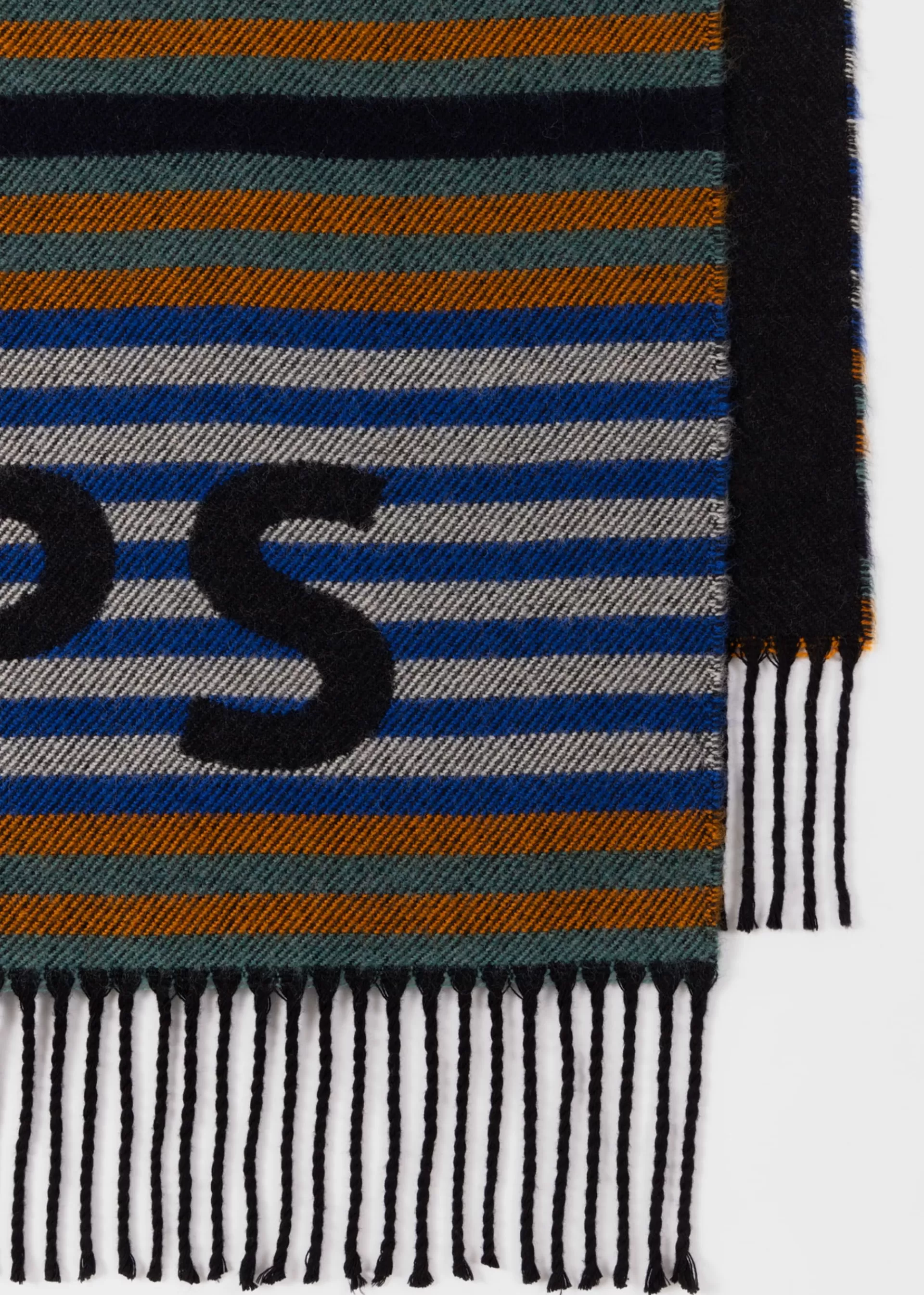 Wool And Cotton-Blend Stripe Scarf>Paul Smith Best