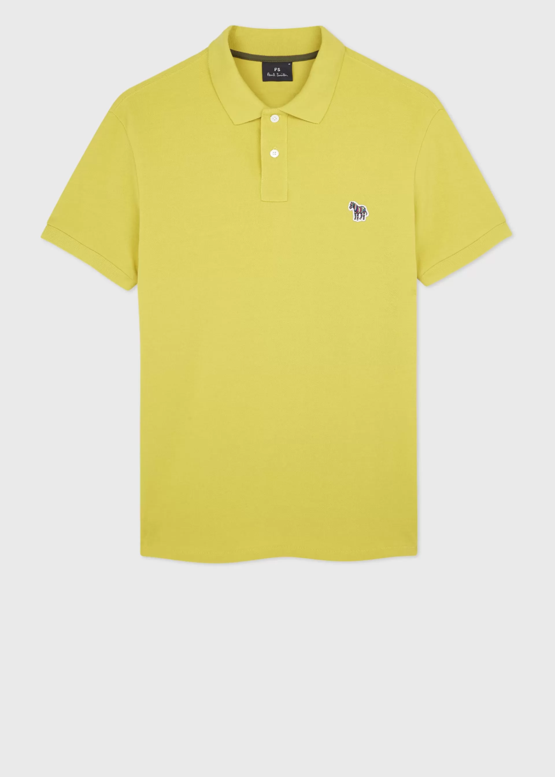 Yellow Chartreuse Slim-Fit 'Zebra' Polo Shirt>Paul Smith Shop