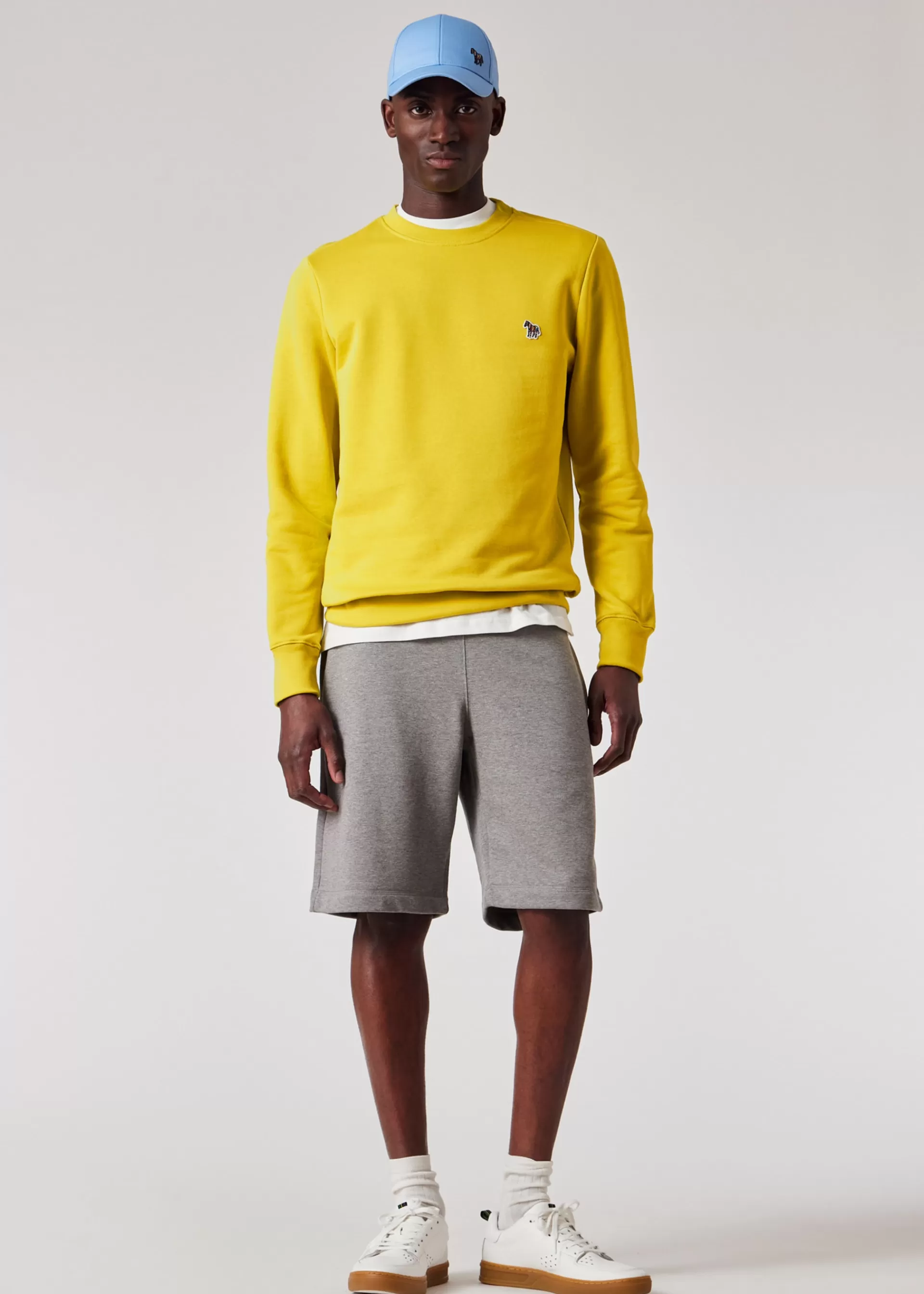Yellow Chartreuse Zebra Logo Organic Cotton Sweatshirt>Paul Smith Flash Sale