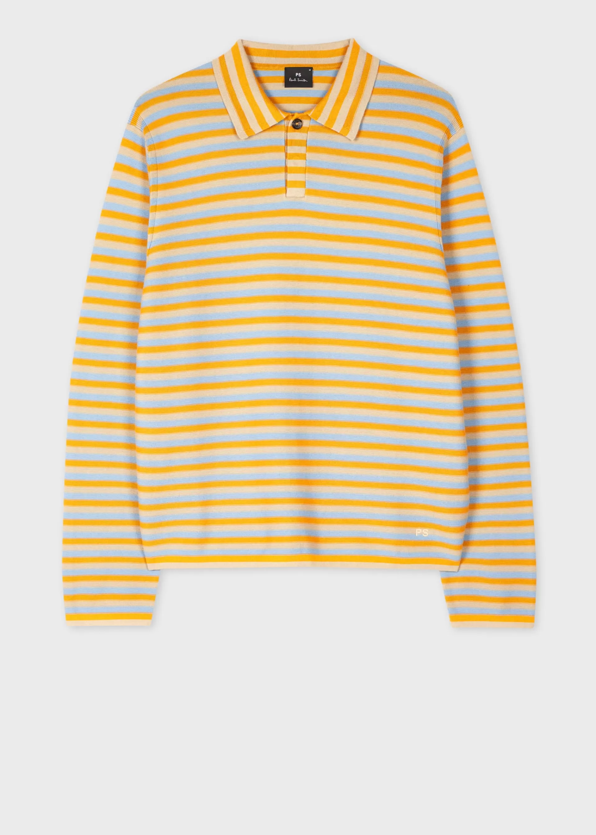 Faded Stripe Knitted Cotton Polo Shirt>Paul Smith Best