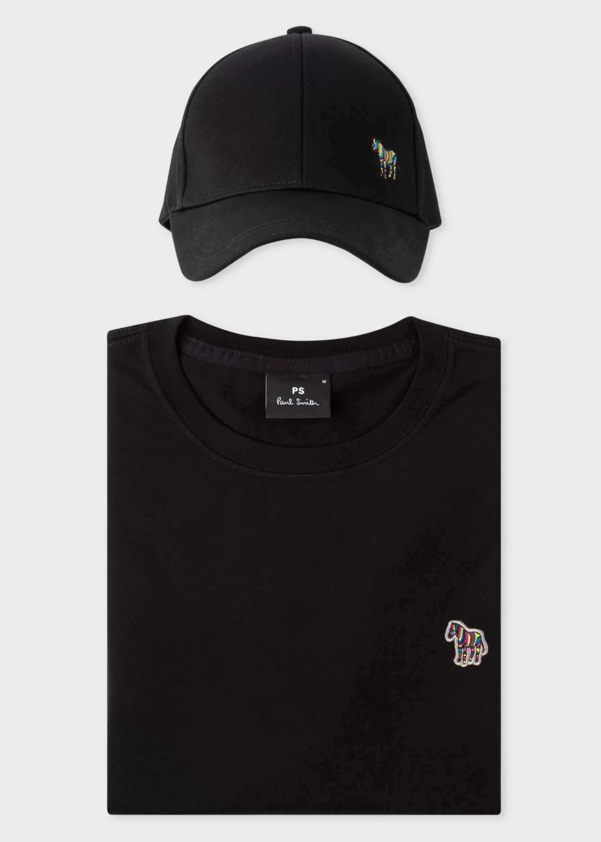 Zebra' Black T-Shirt & Baseball Cap Gift Set>Paul Smith Sale